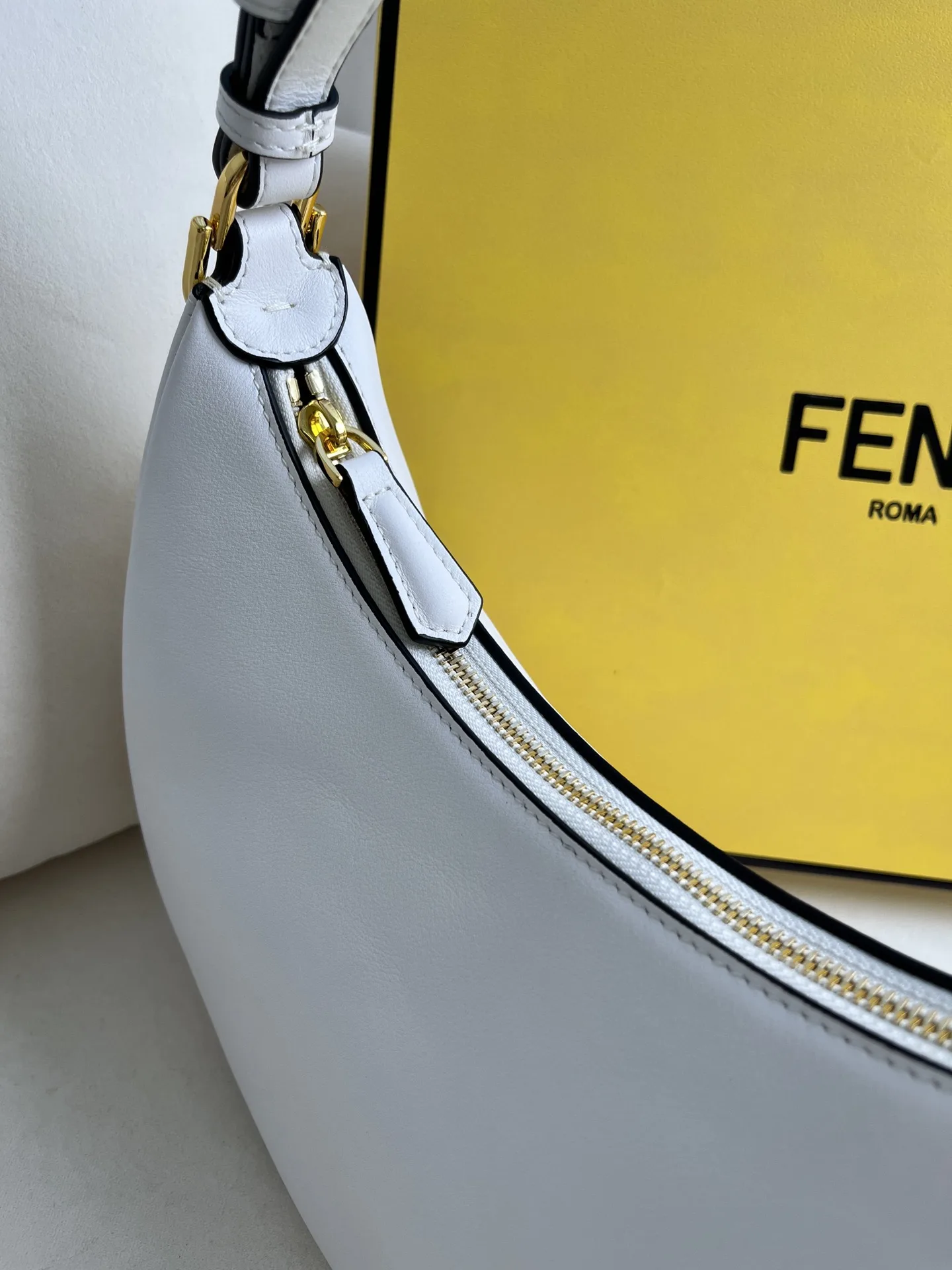 Fendi White Hobo Bag product photo from LabelPicks