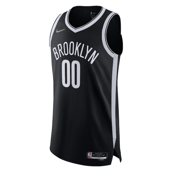 Brooklyn Nets Nike 2021/22 Diamond Authentic Custom Jersey - Icon Edition - Black