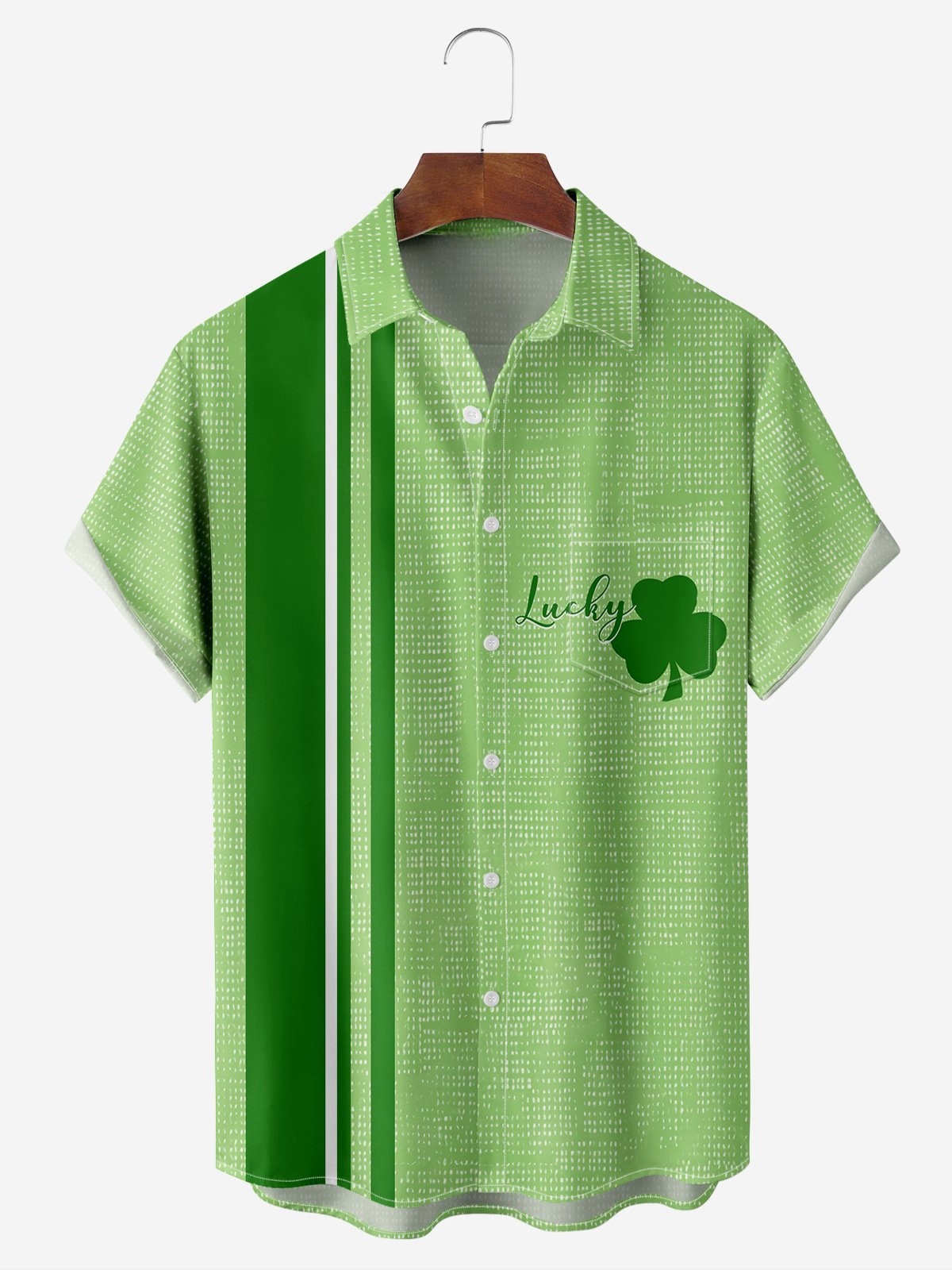 St. Patrick's Day Chest Pocket Short Sleeve Shirt