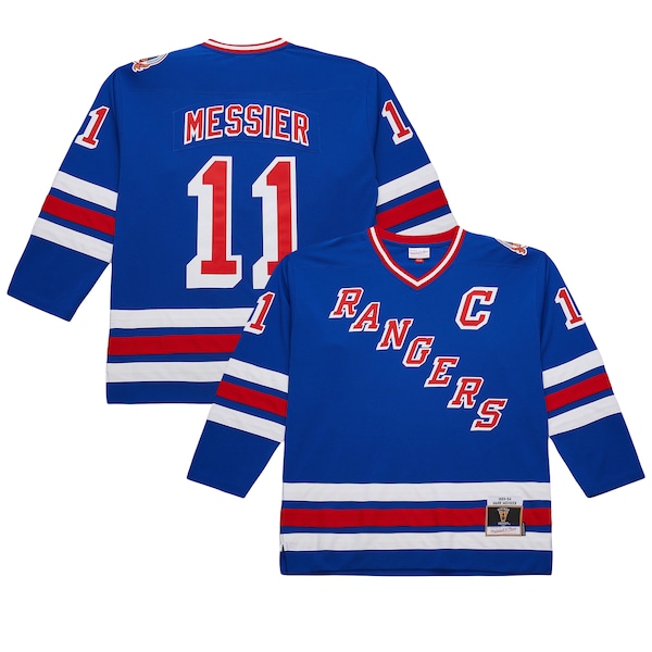 Mark Messier New York Rangers  Big & Tall 1993/94 Blue Line 2.0 Jersey - Blue