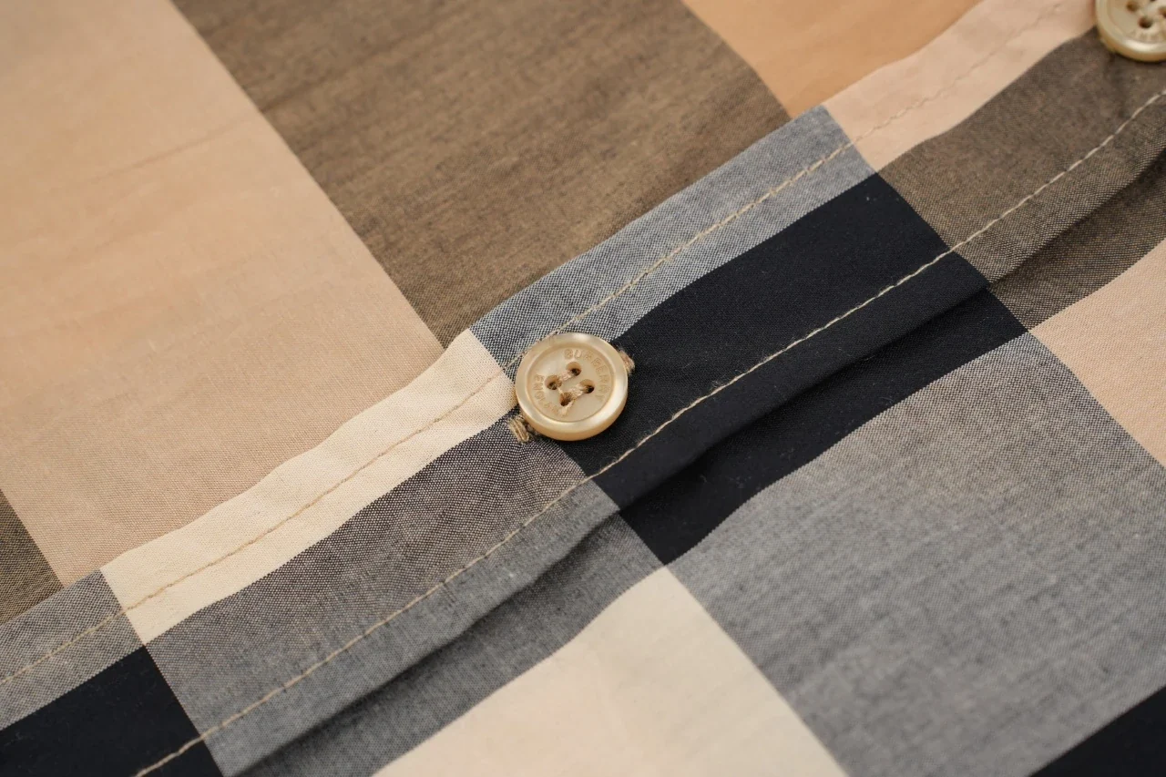 Burberry Beige Large Check Long Sleeve Shirt product photo from LabelPicks