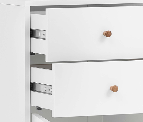 Highboard »Bjarne«, klein, weiß