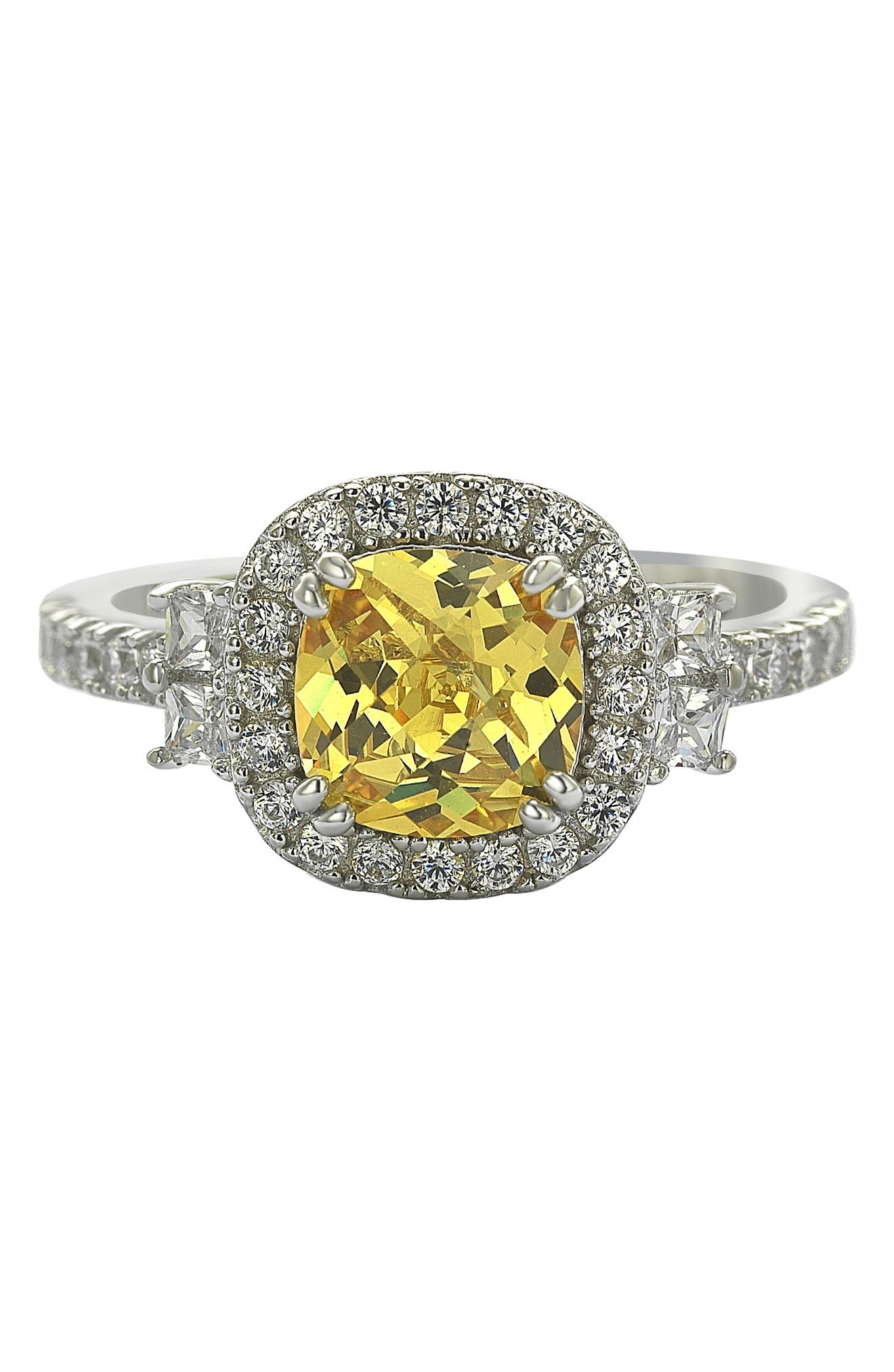SUZY LEVIAN Yellow CZ Engagement Ring