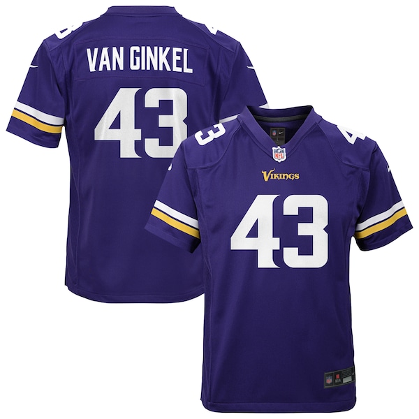 Andrew Van Ginkel Minnesota Vikings Nike Youth Youth - Purple