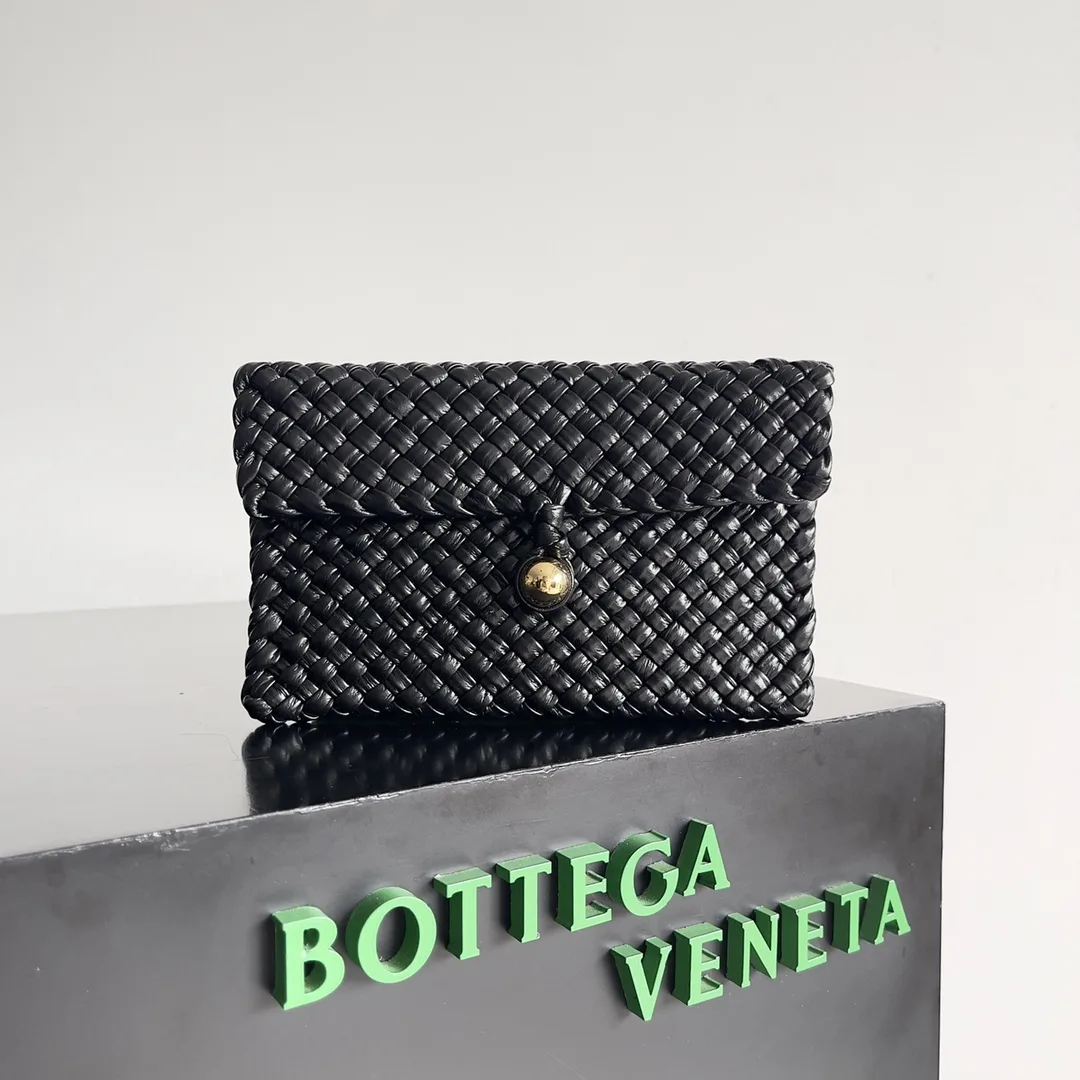 Bottega Veneta Pink Calfskin Clutch product photo from LabelPicks