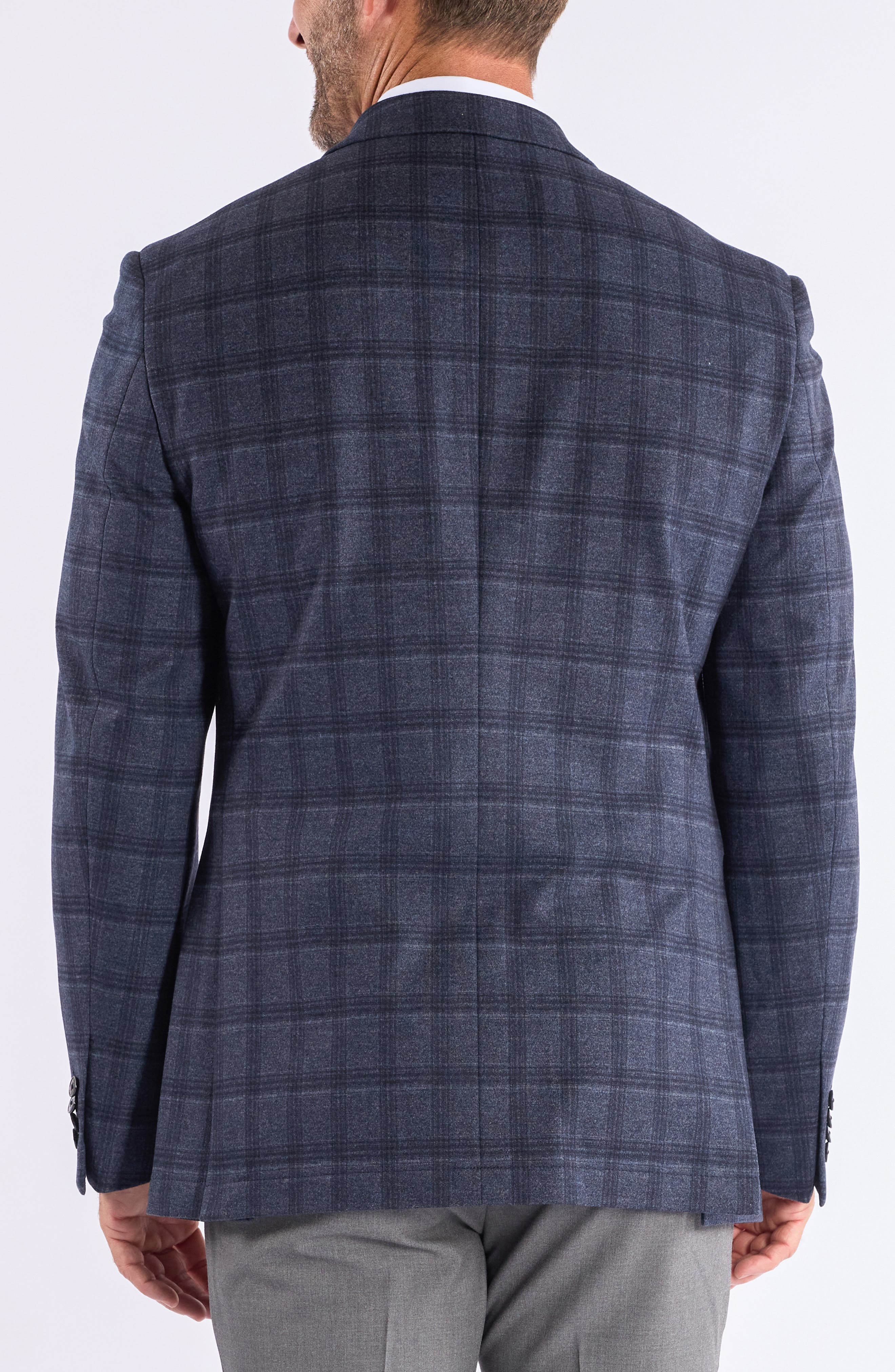 SAVILE ROW CO Plaid Knit Sport Coat