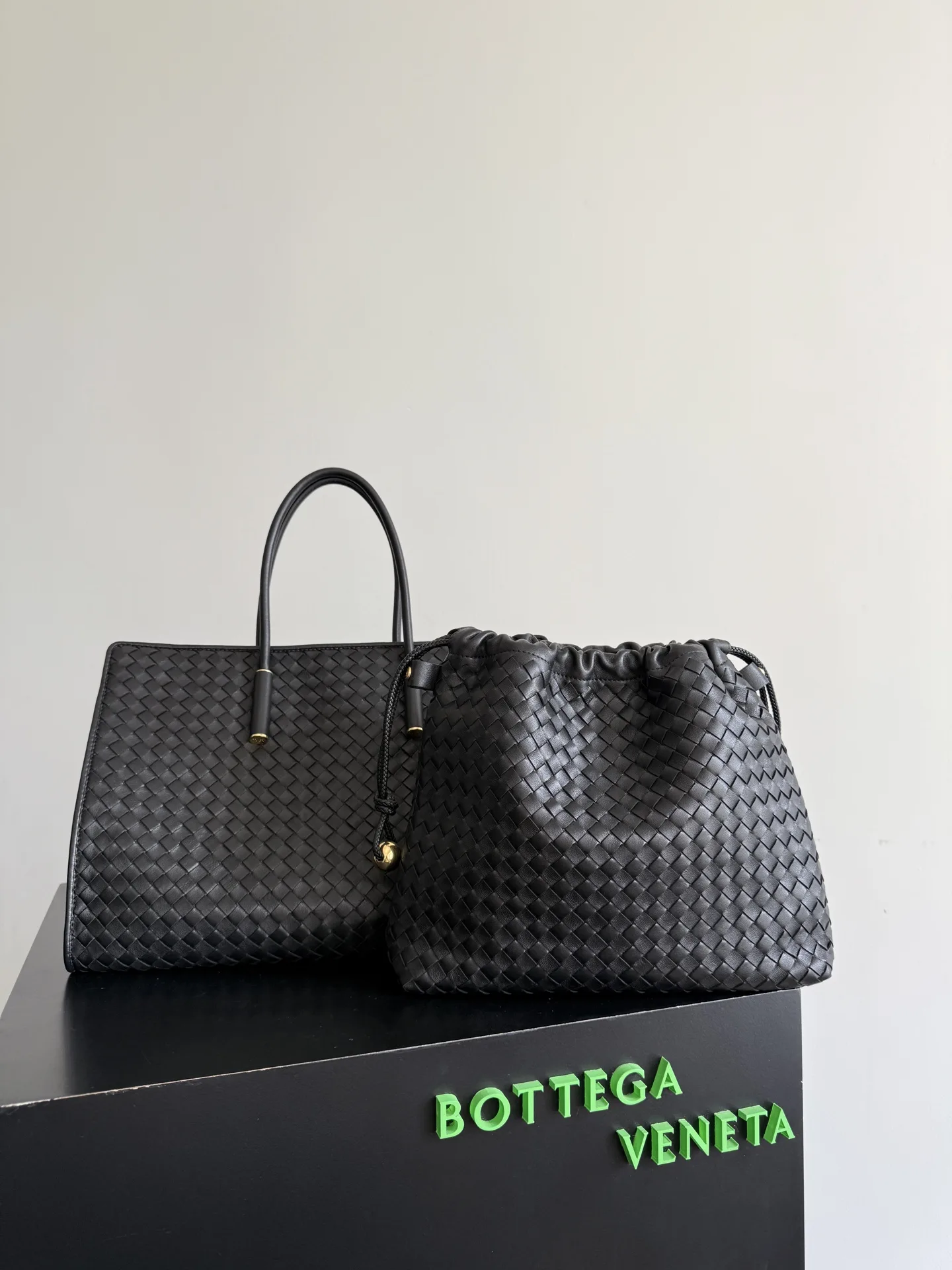 Bottega Veneta Intrecciato Woven Leather Dustbag Tote Bag product photo from LabelPicks