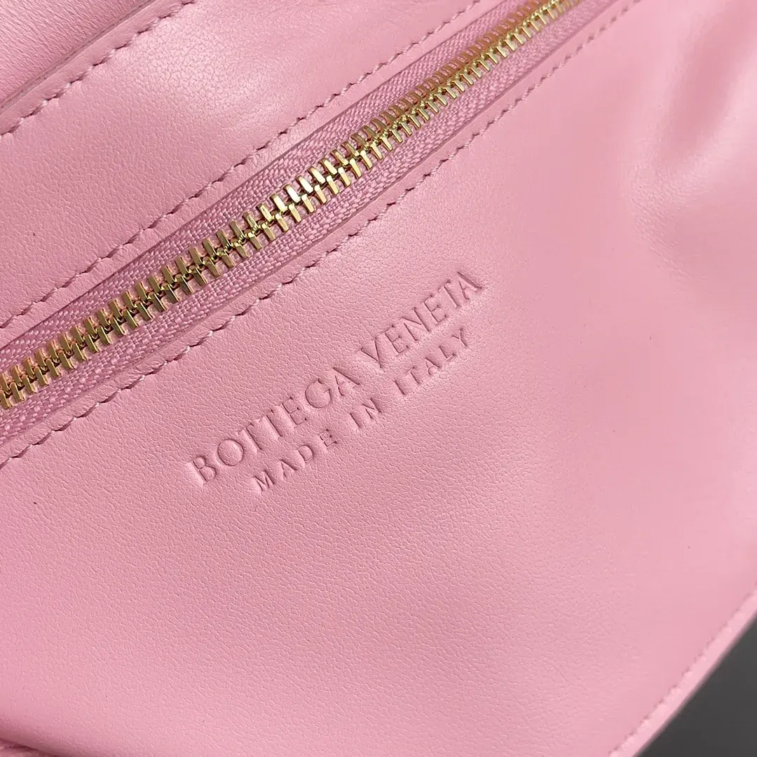 Bottega Veneta Pink Cassette Intrecciato Woven Leather Shoulder Bag product photo from LabelPicks