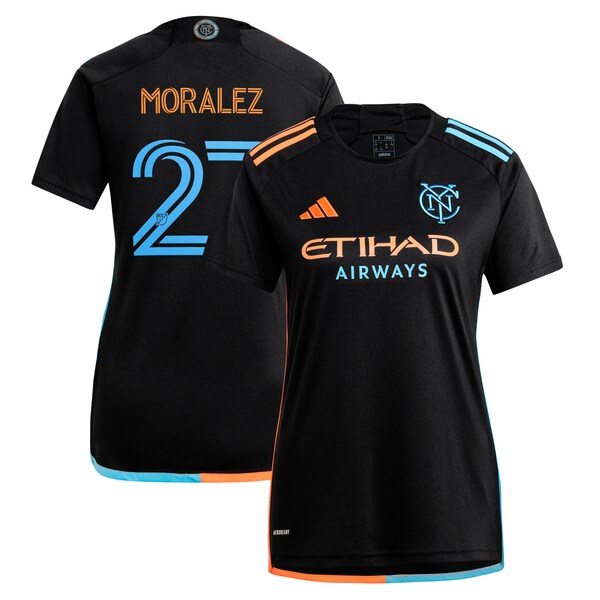 Maximiliano Moralez New York City FC adidas Women's 2024 24/7 Kit Replica Player Jersey - Black