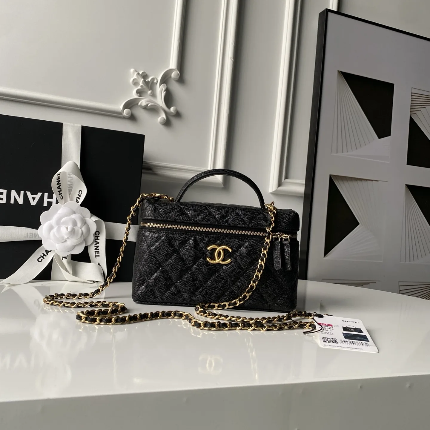 Chanel Gold Grained Leather Shoulder Bag product photo from LabelPicks