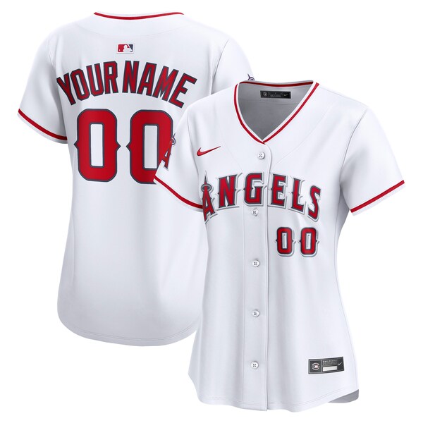 Los Angeles Angels Nike Women's Home Limited Custom Jersey - White