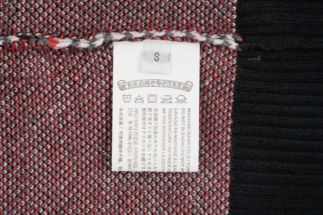 Chrome Hearts Plaid Cross Knit Cardigan product photo from LabelPicks