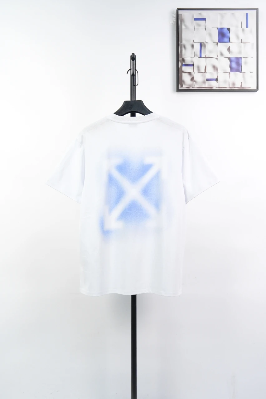 Off-White White Blue Spray Arrow T-Shirt product photo from LabelPicks