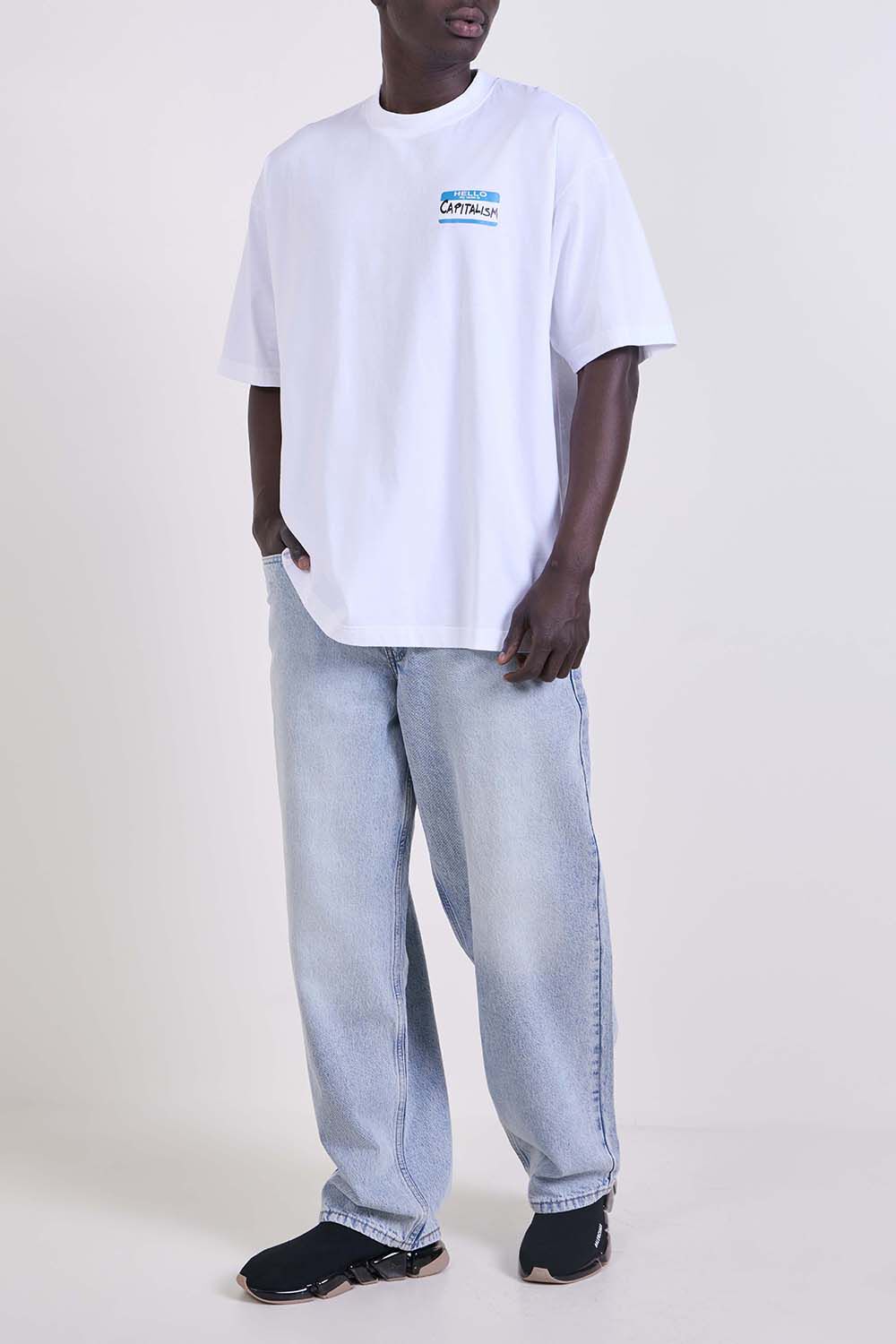 VETEMENTS חולצת טי בגזרה משוחררת