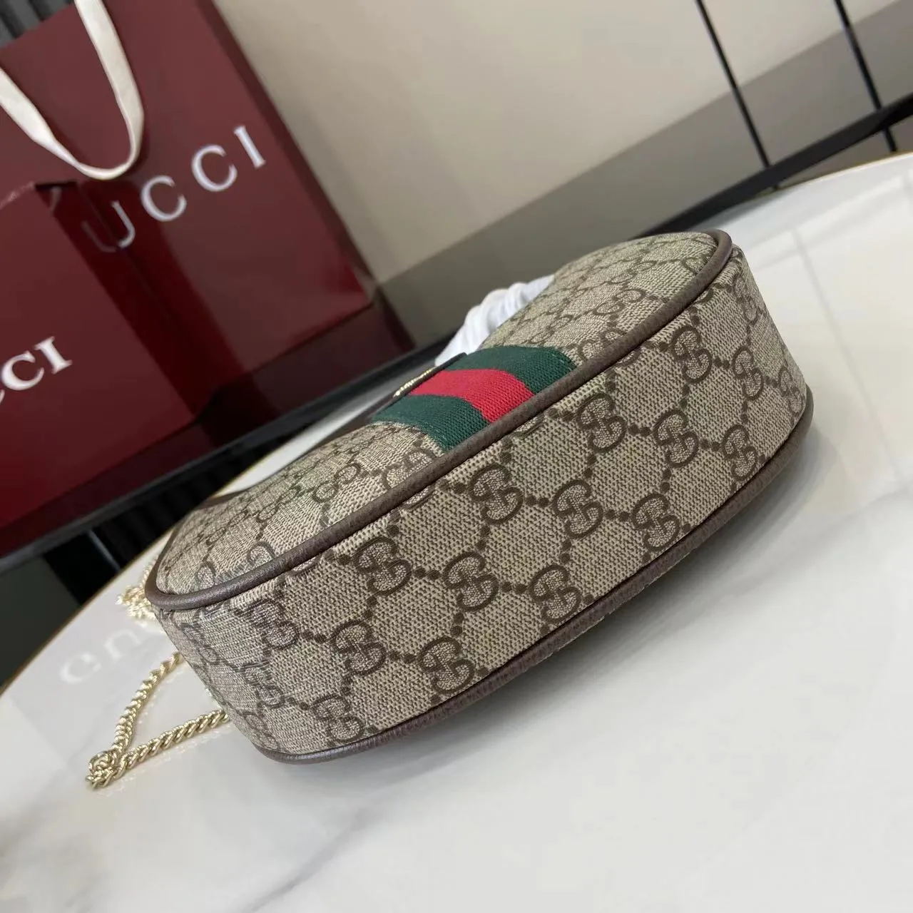 Gucci Brown Ophidia GG Supreme Canvas Shoulder Bag product photo from LabelPicks