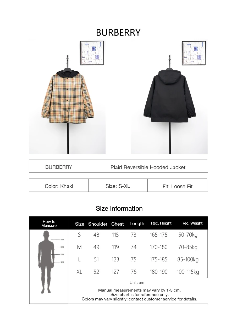 Burberry Beige Check Reversible Hooded Button Jacket product photo from LabelPicks