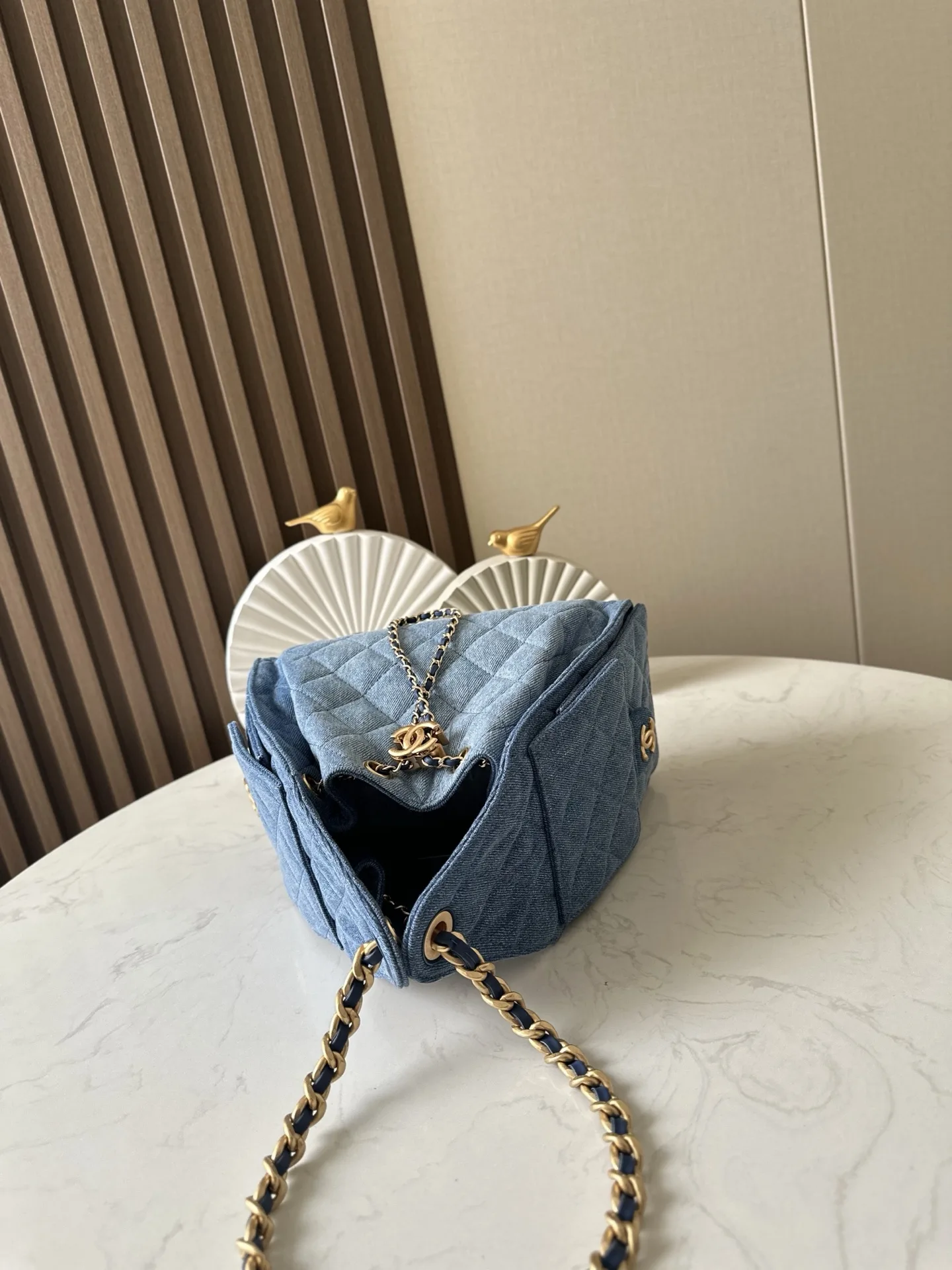 Chanel Blue Quilted Leather Hobo Bag product photo from LabelPicks