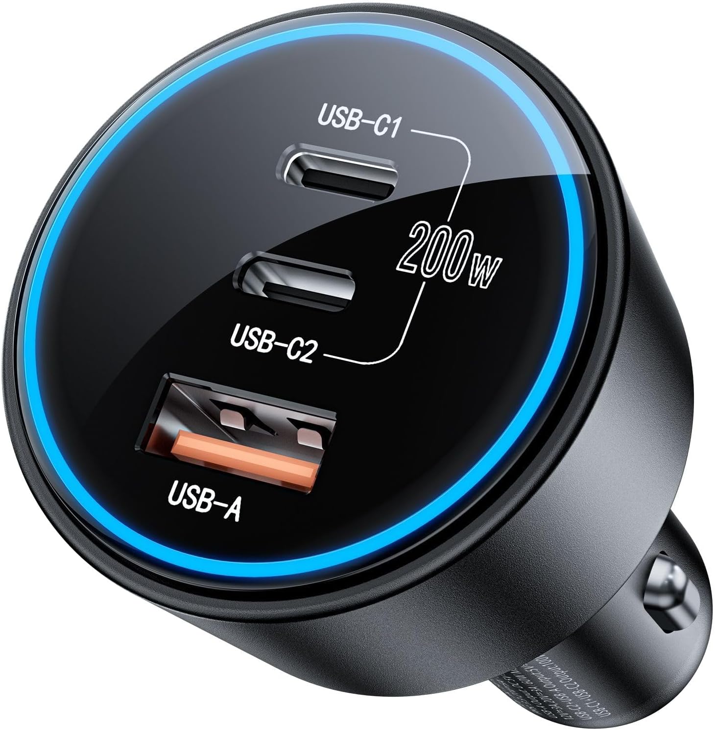 USB C Car Charger, Fast Charging 200W, Dual PD 100W Type C Car Charger