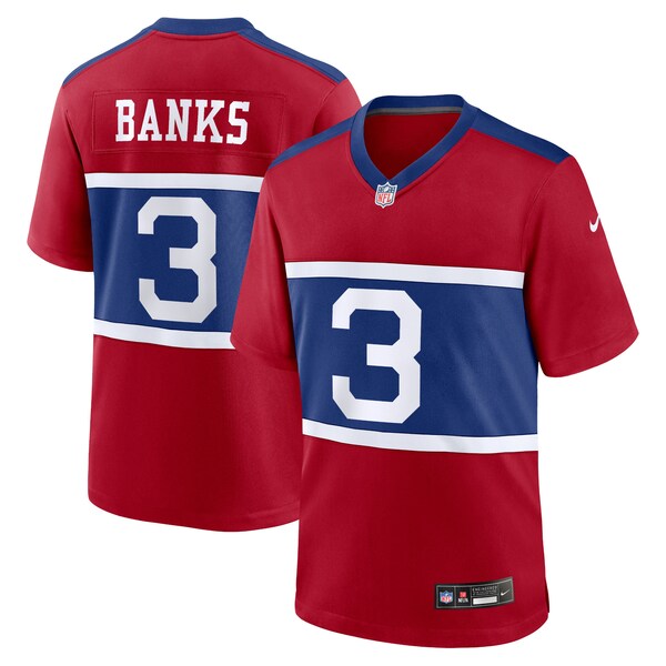 Deonte Banks New York Giants Nike Youth Alternate Player Game Jersey - Century Red