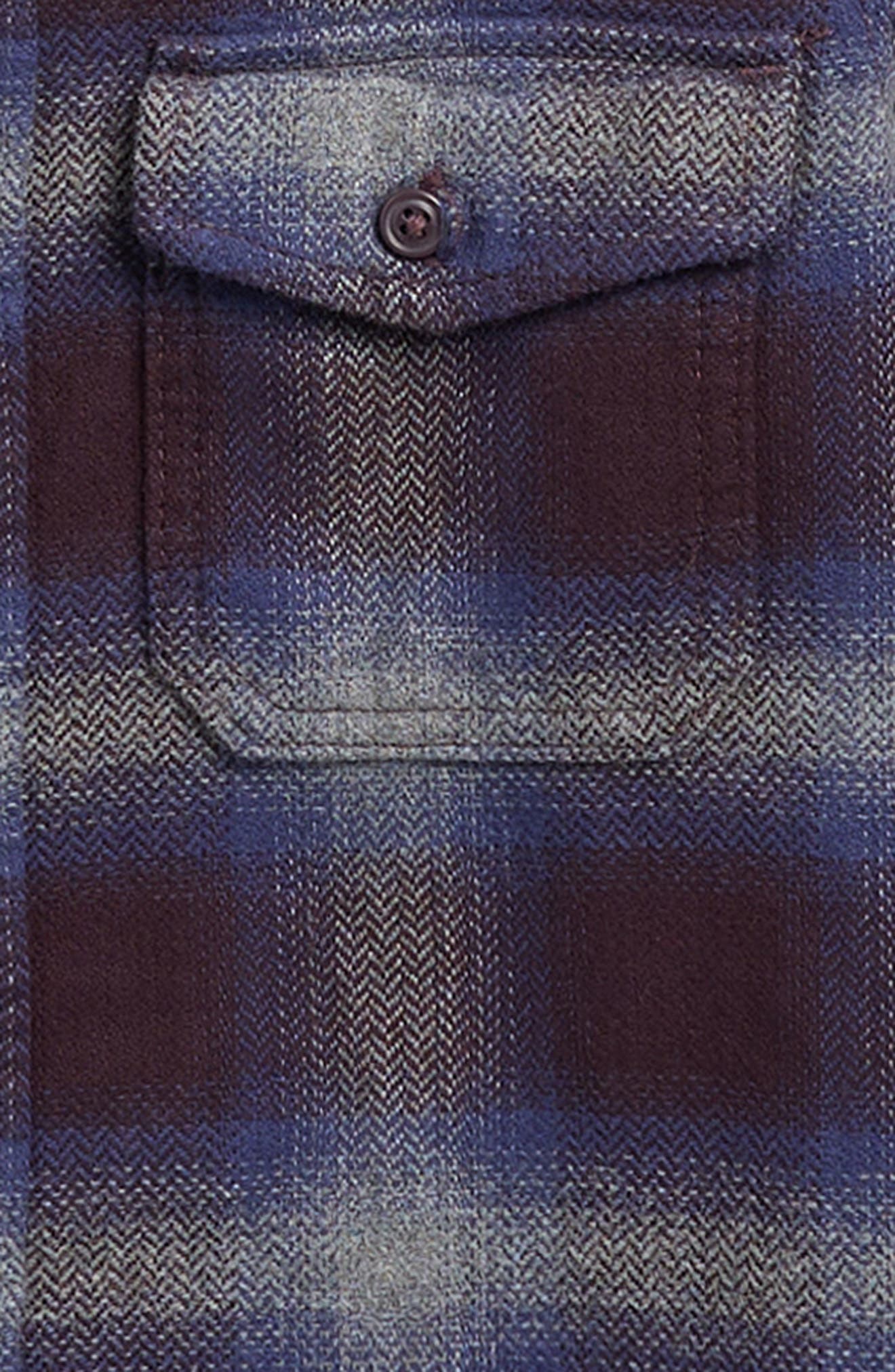 Vans Kids' Bixby Plaid Flannbel Button-Up Shirt