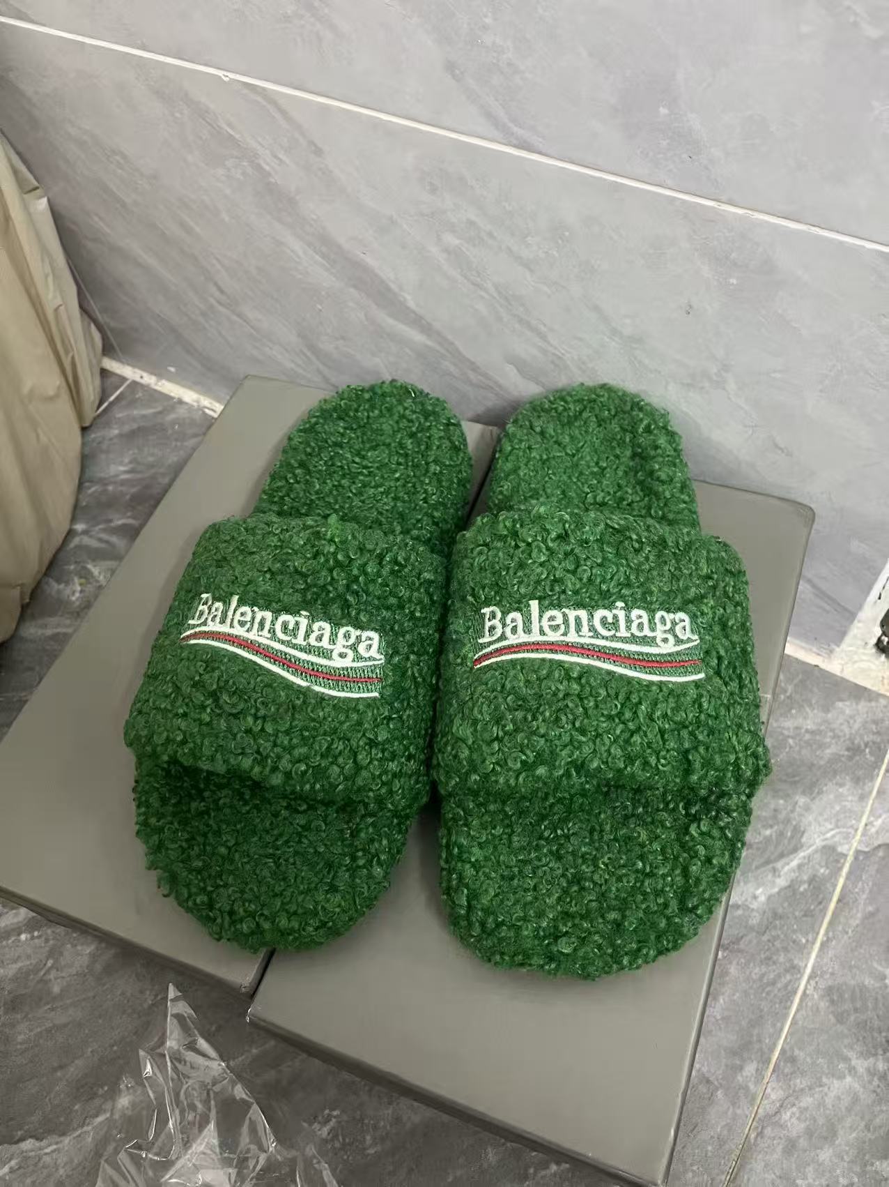 Balenciaga Furry Slide