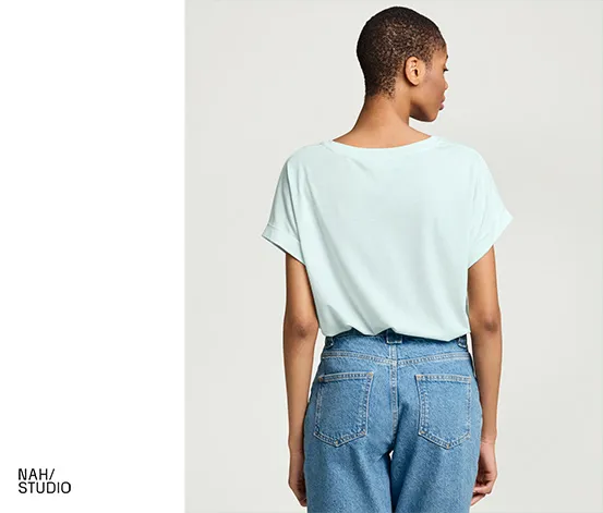 NAH/STUDIO T-Shirt | REFIBRA™, Caribbean Blue