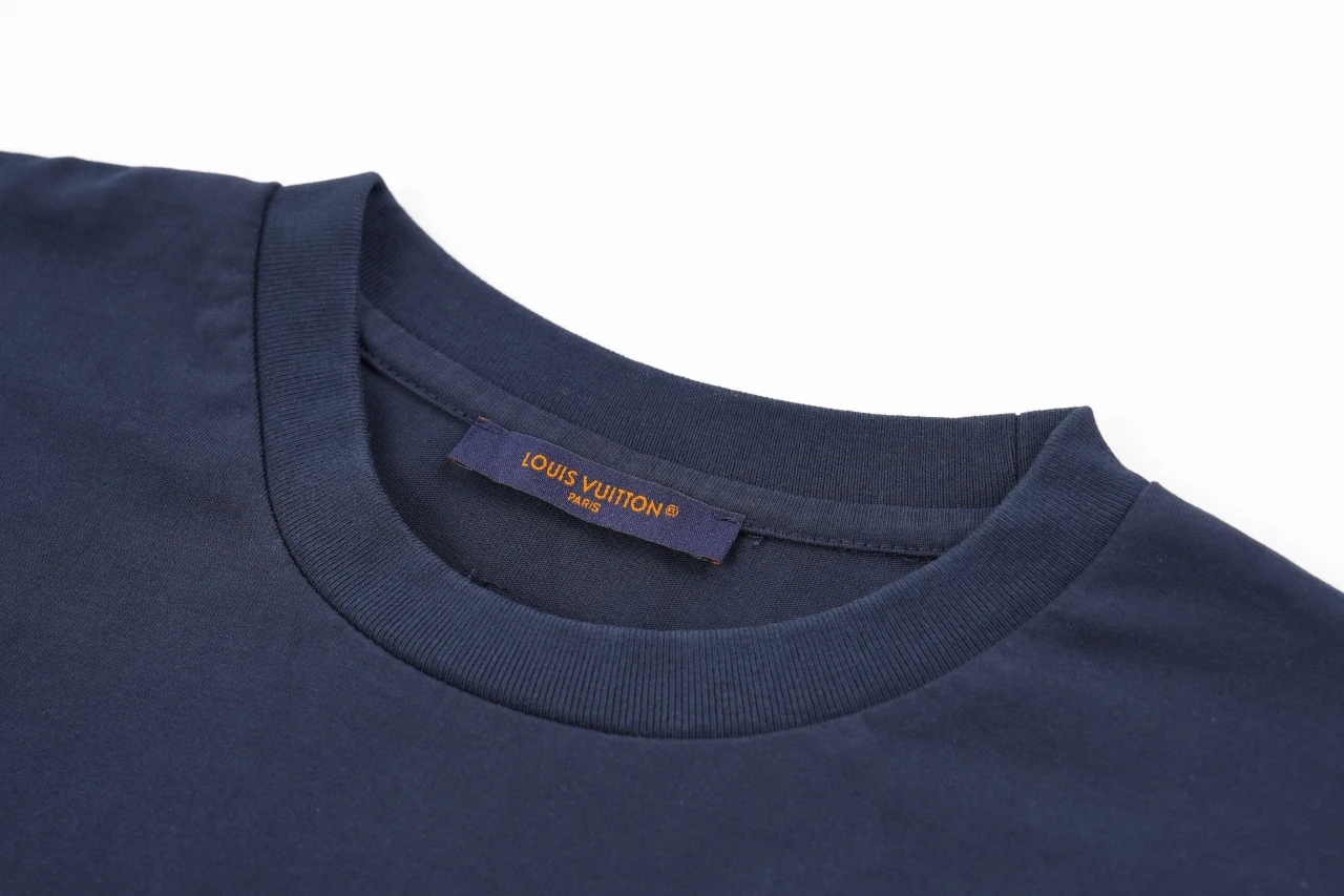 Louis Vuitton Navy Denim Patch Embroidered T-Shirt product photo from LabelPicks