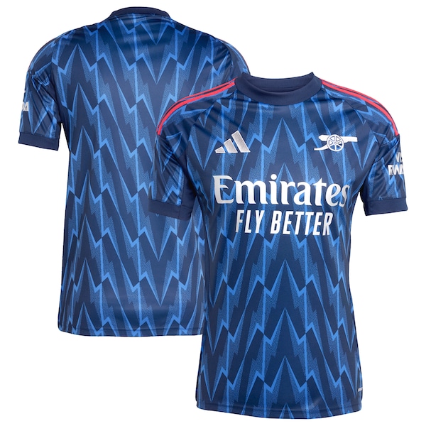 Arsenal adidas 2025/26 Away Replica Jersey - Blue/Red