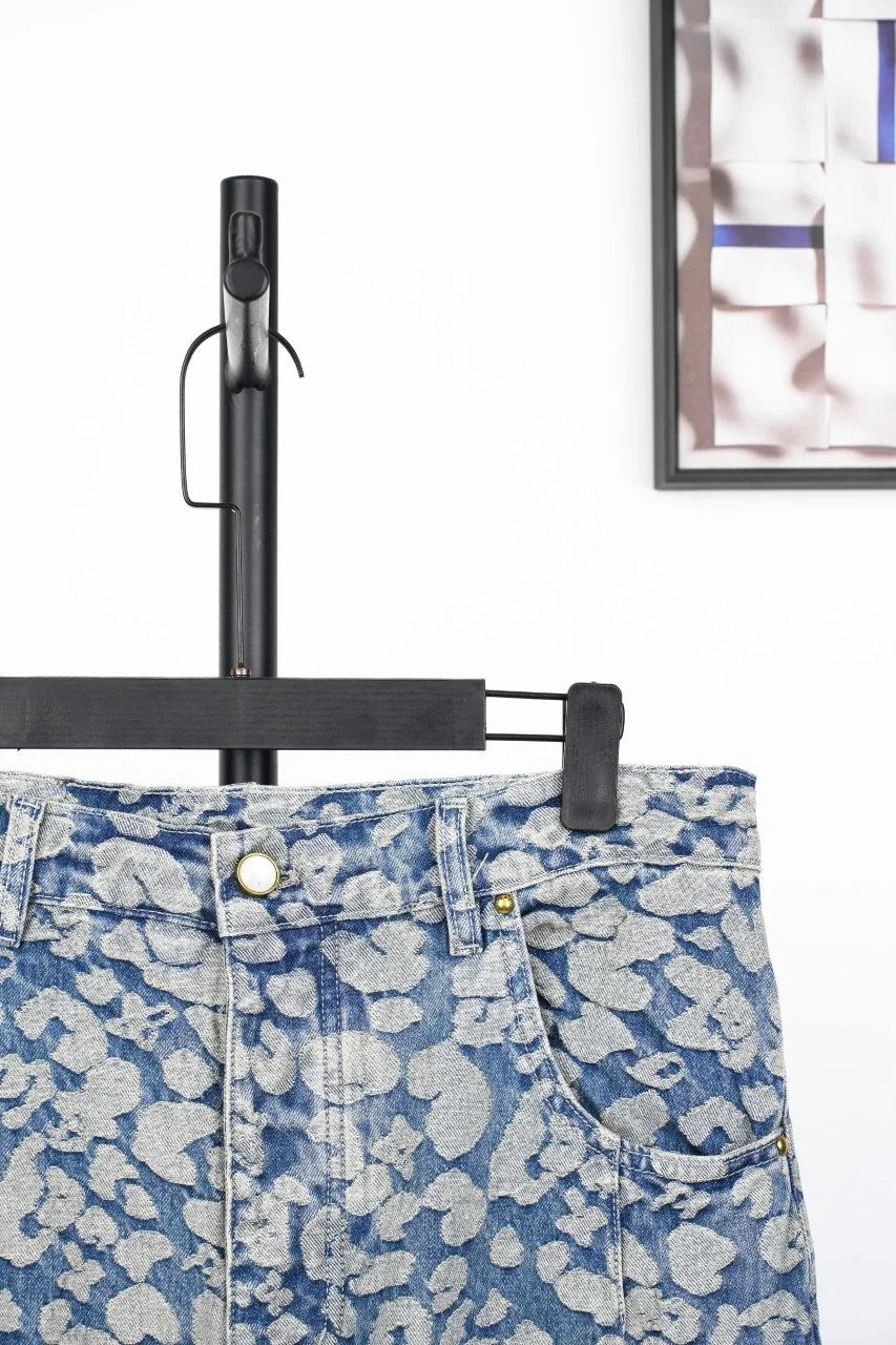 Louis Vuitton Light Pixel Leopard Monogram Denim Pants product photo from LabelPicks