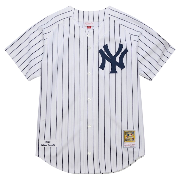 Ichiro Suzuki New York Yankees 2014 Cooperstown Collection Authentic Throwback Jersey - White