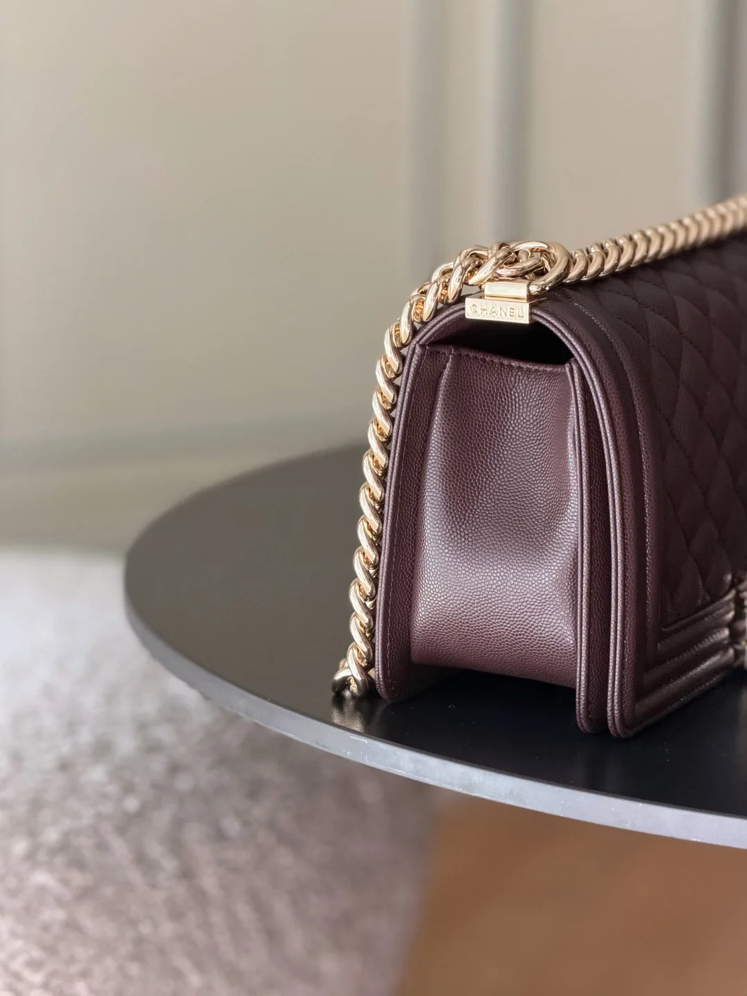 Chanel Brown Quilted Leather Shoulder Bag product photo from LabelPicks