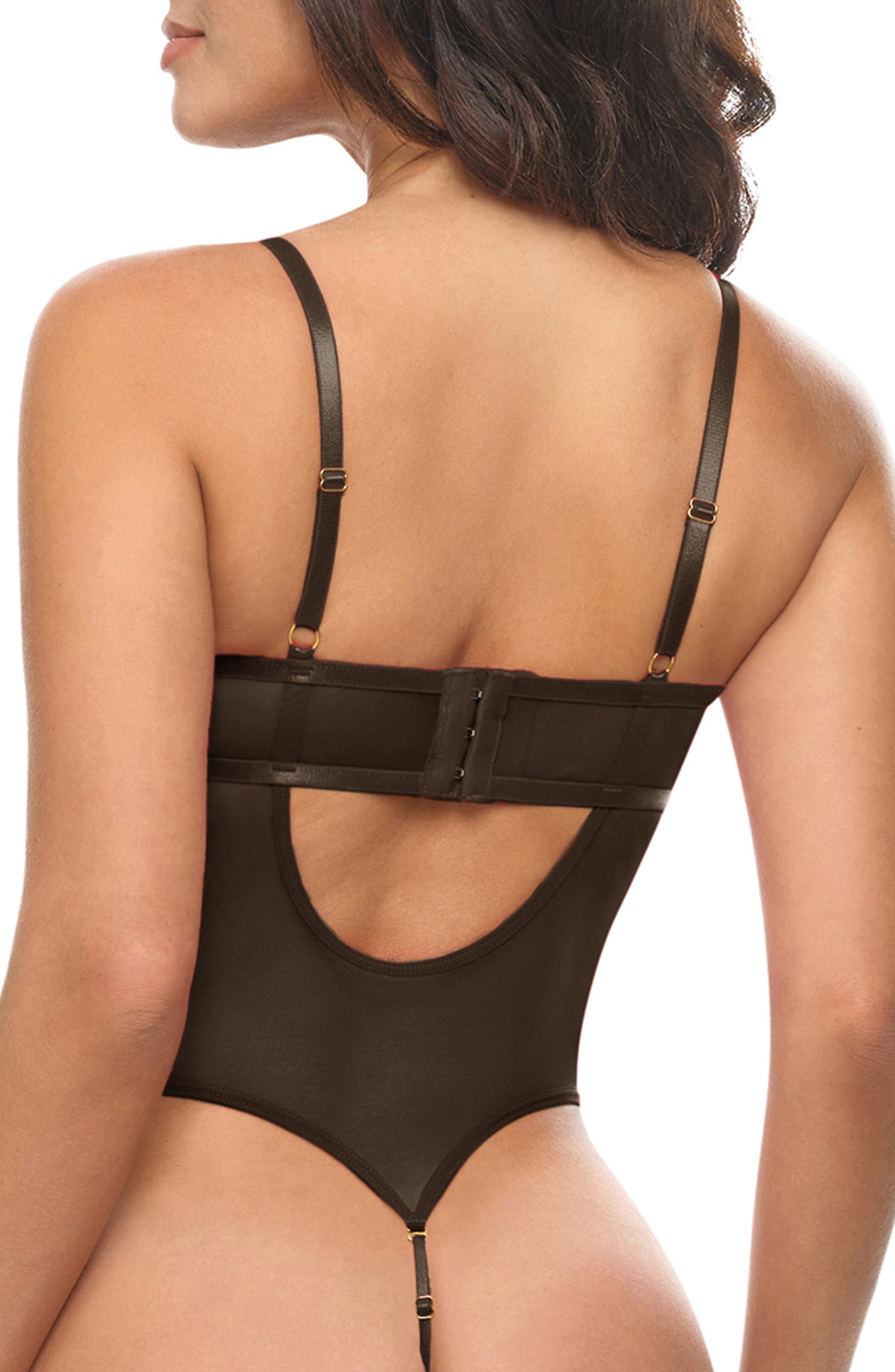 Oh La La Cheri Mariah Bow Sheer Mesh Teddy