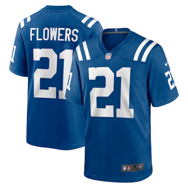 Dallis Flowers Indianapolis Colts Nike Game Jersey -  Royal