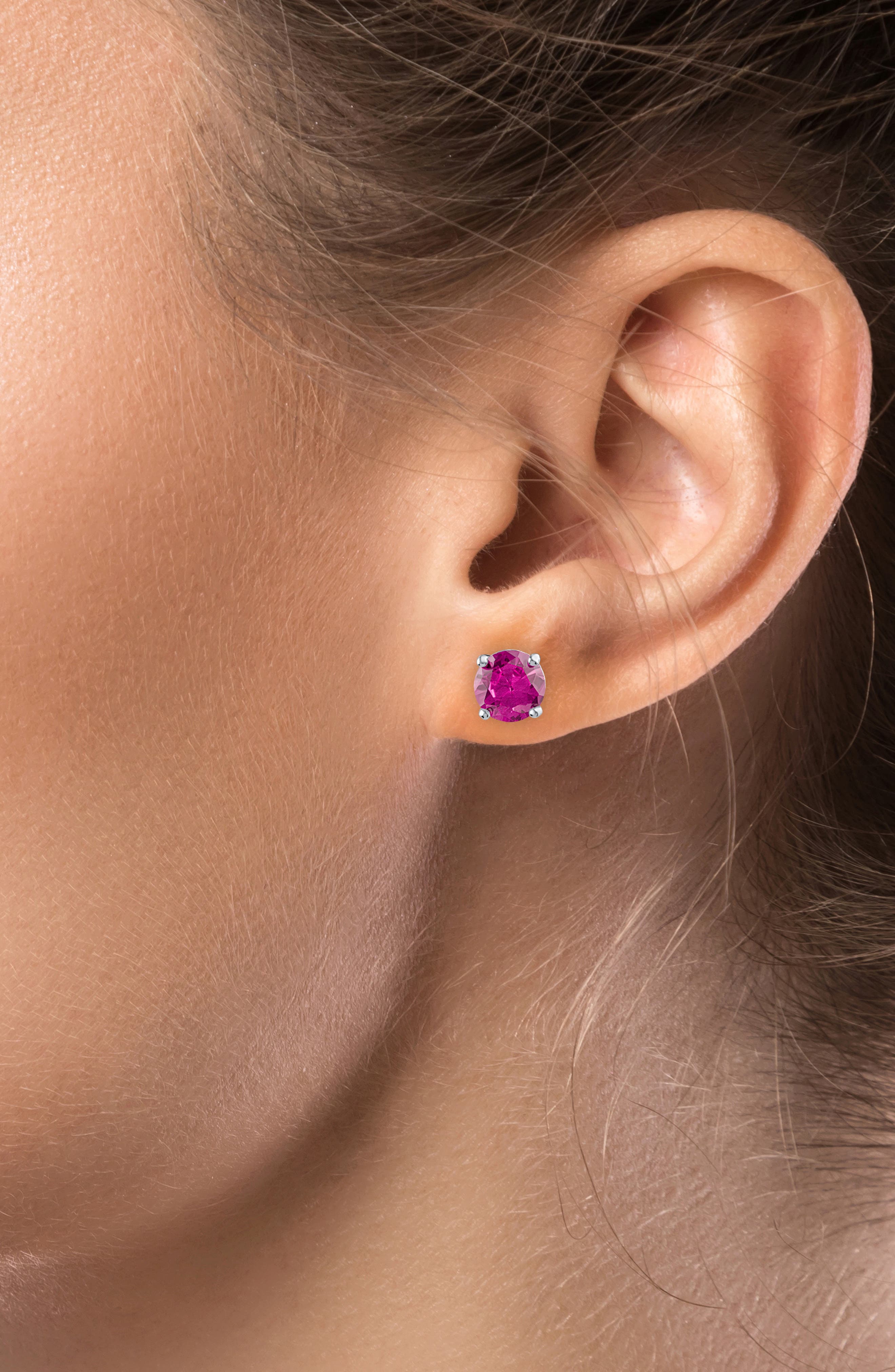 CZ by Kenneth Jay Lane Round Cubic Zirconia Classic Stud Earrings