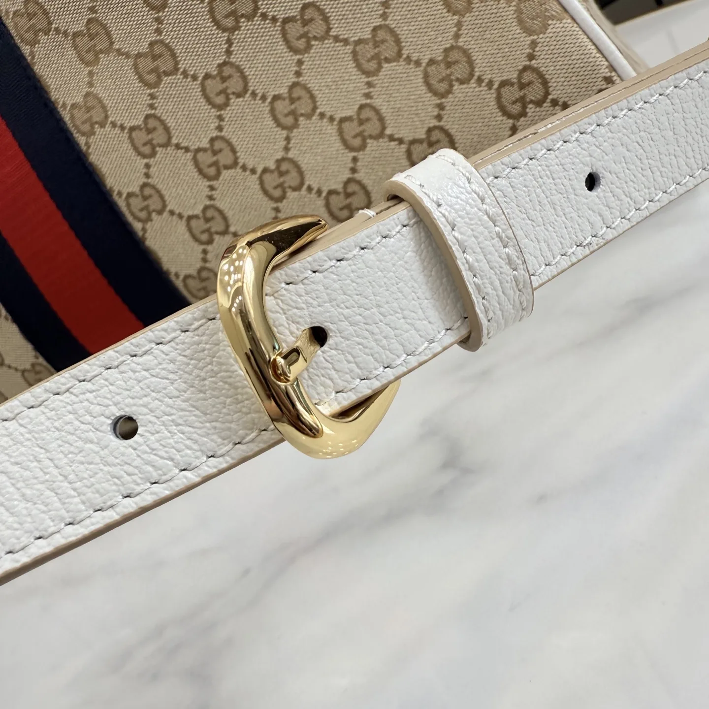 Gucci White Quilted Leather Top Handle Bag product photo from LabelPicks