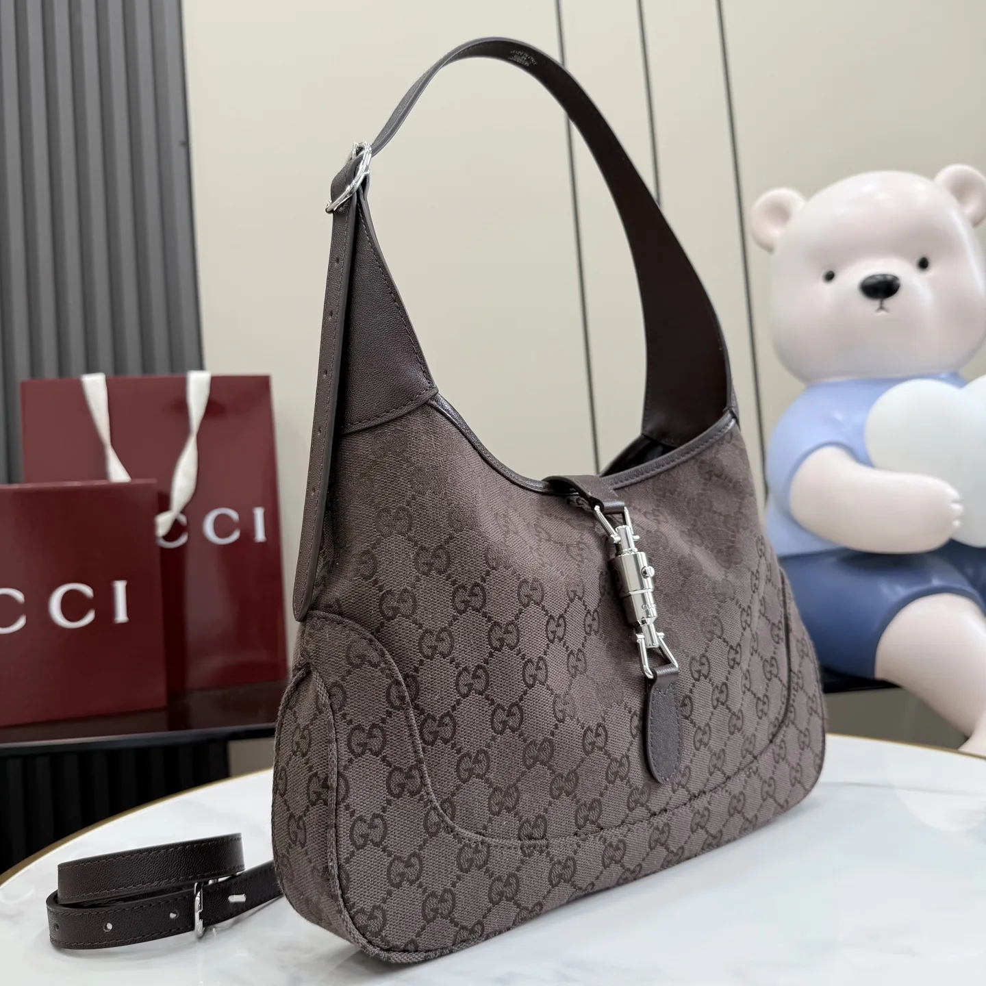 Gucci Brown Jackie Quilted Leather Shoulder Bag product photo from LabelPicks
