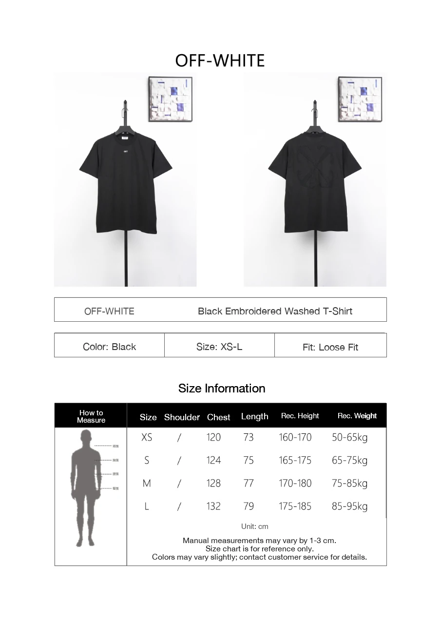 Off-White Black Tonal Arrow Embroidered T-Shirt product photo from LabelPicks