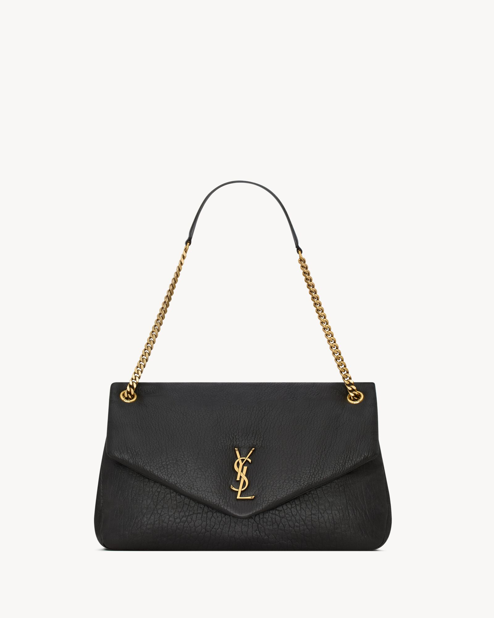 YSL CALYPSO grained sheepskin large bag