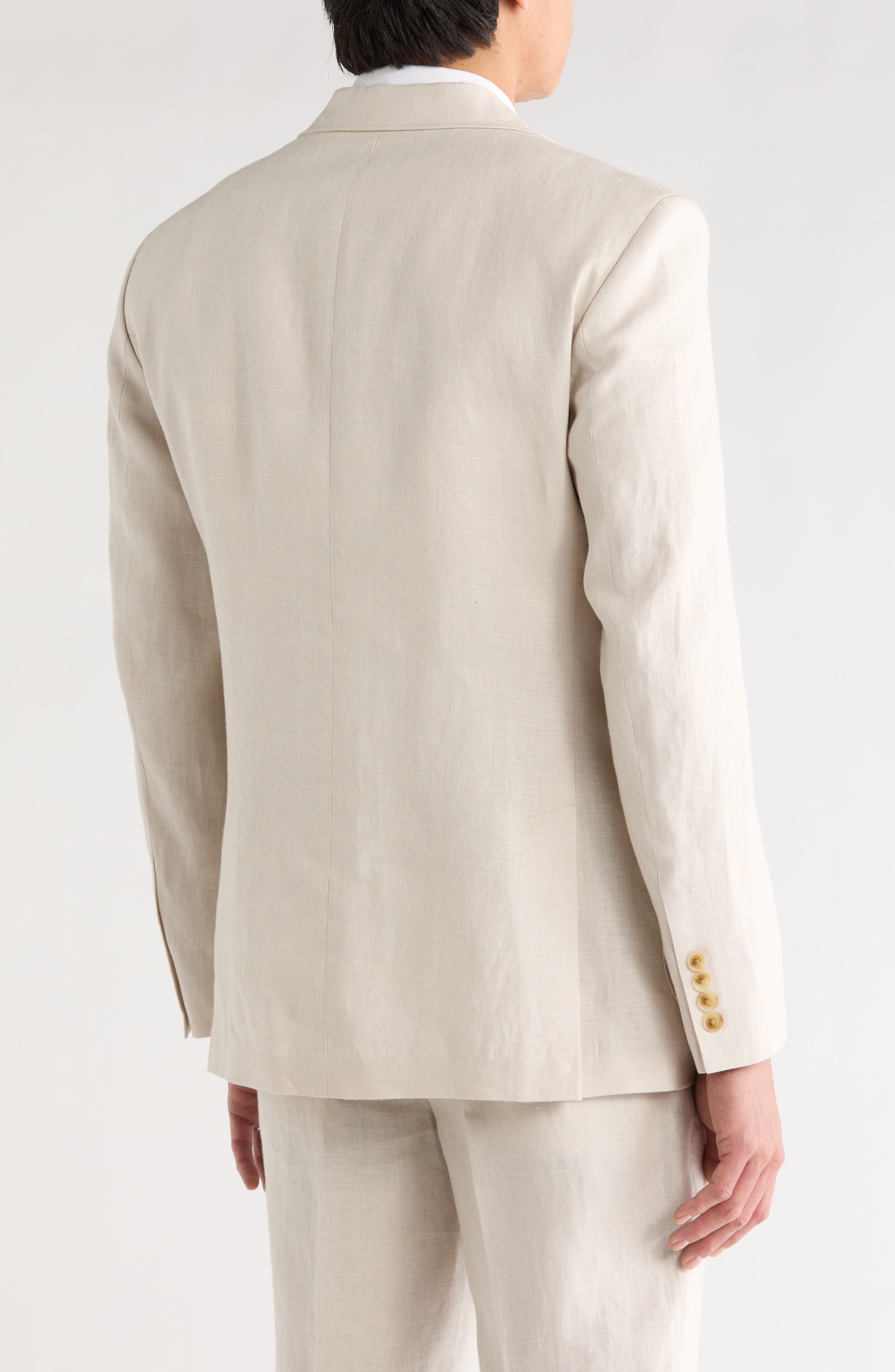 NORDSTROM RACK Solid Notch Lapel Linen Sport Coat