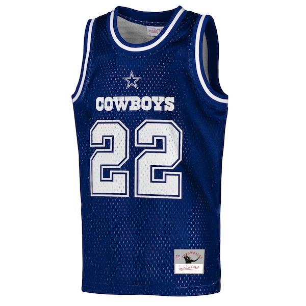 Emmitt Smith Dallas Cowboys  Youth Retired Player NFL Basketball Fashion Jersey - Navy
