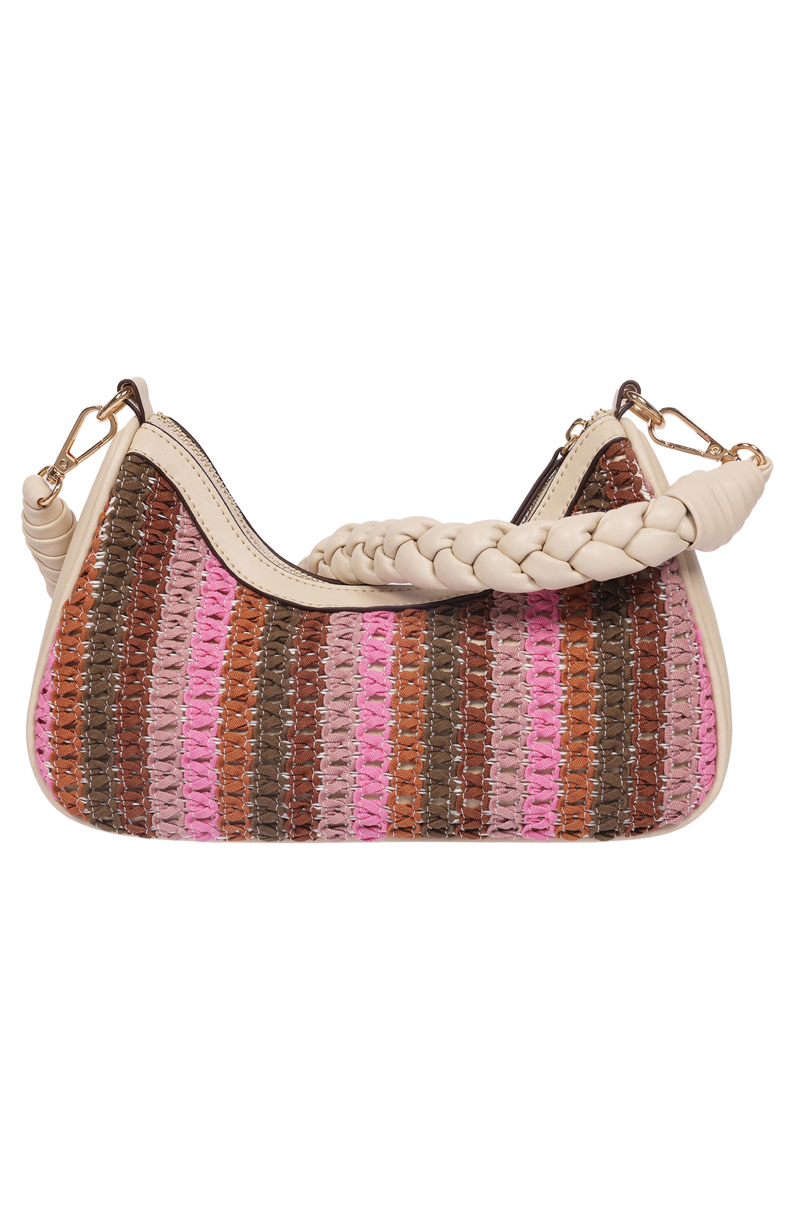 Tommy Bahama Woven Ribbon Zip Top Shoulder Bag