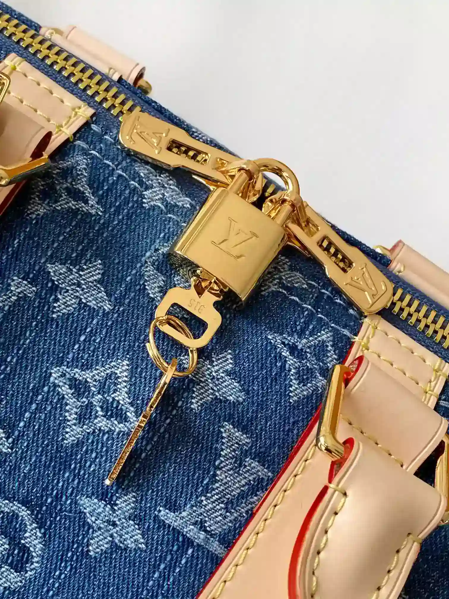 Louis Vuitton Keepall Blue Calfskin Tote Bag product photo from LabelPicks