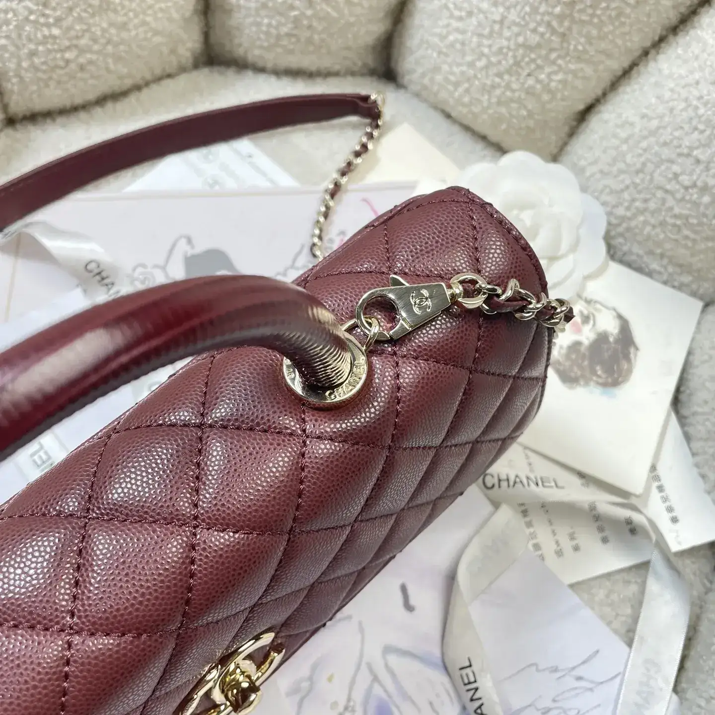 Chanel Black Coco Handle Calfskin Top Handle Bag product photo from LabelPicks