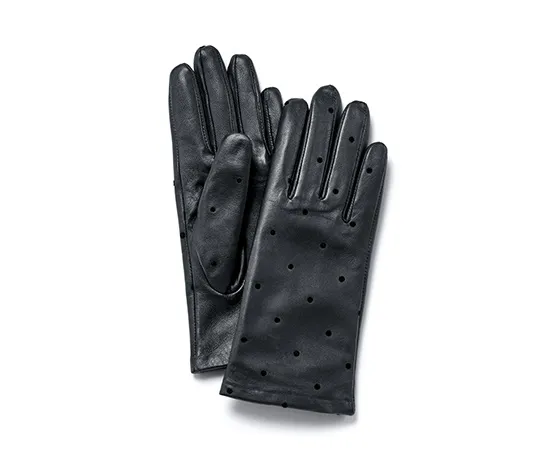 Lederhandschuhe mit Flockprint
