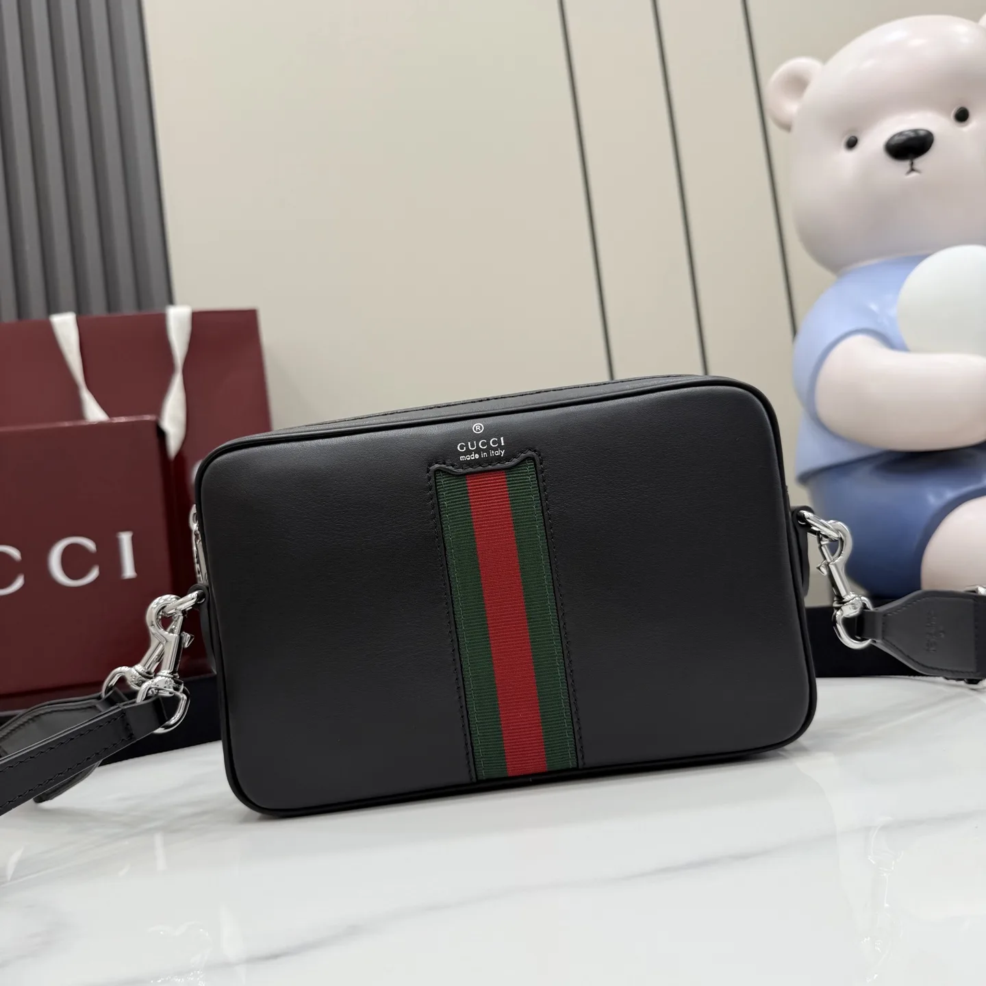 Gucci Black Quilted Leather Crossbody Bag product photo from LabelPicks