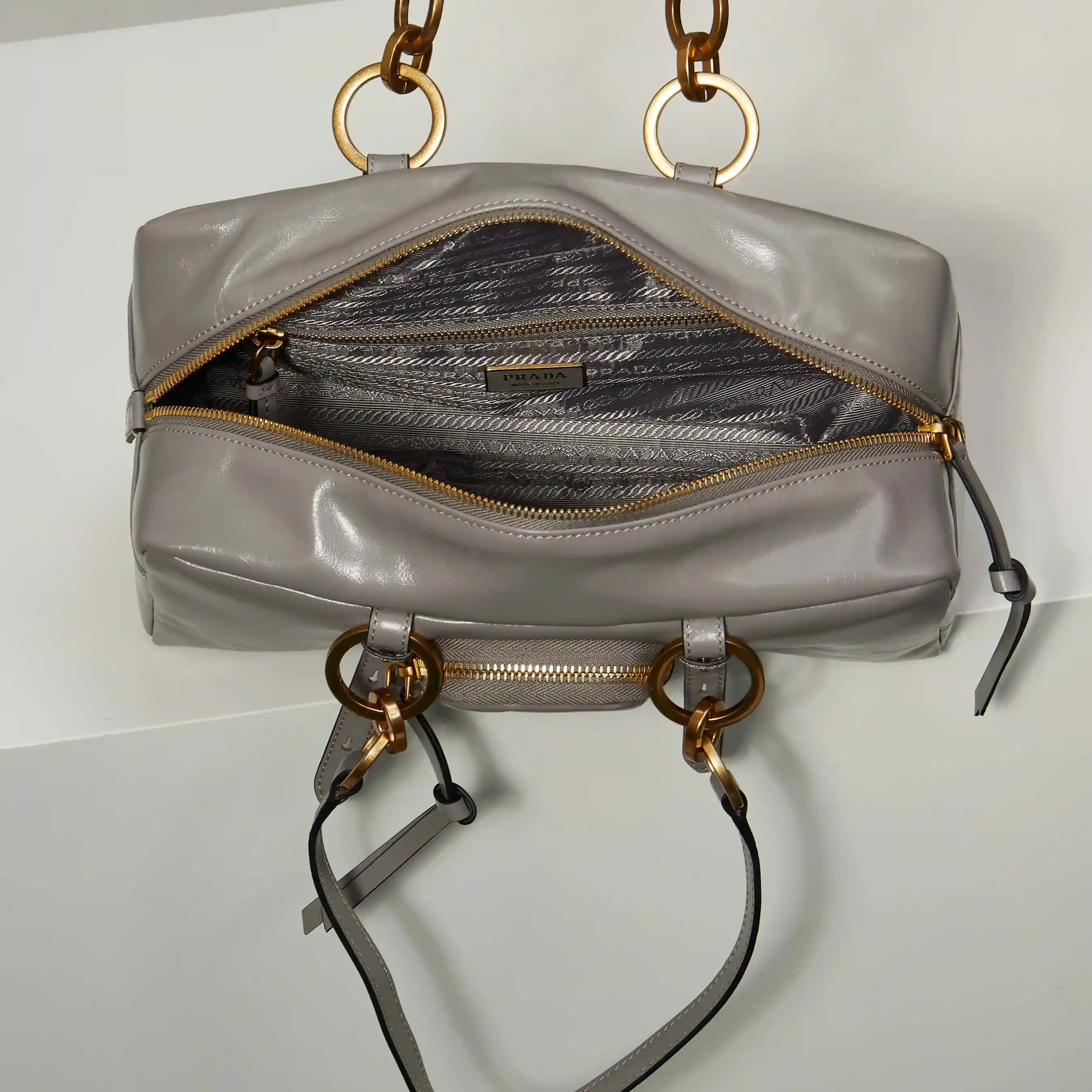 Prada Grey Top Handle Bag product photo from LabelPicks