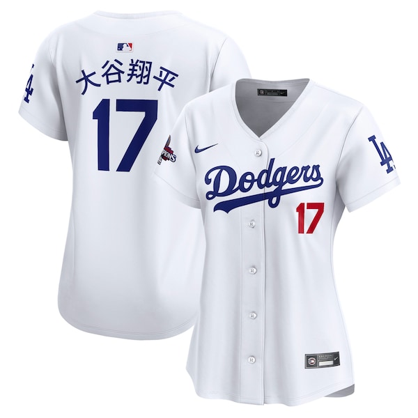Shohei Ohtani Los Angeles Dodgers Nike Women's 2024 World Series Champions Japanese Characters Limited Player Jersey - White