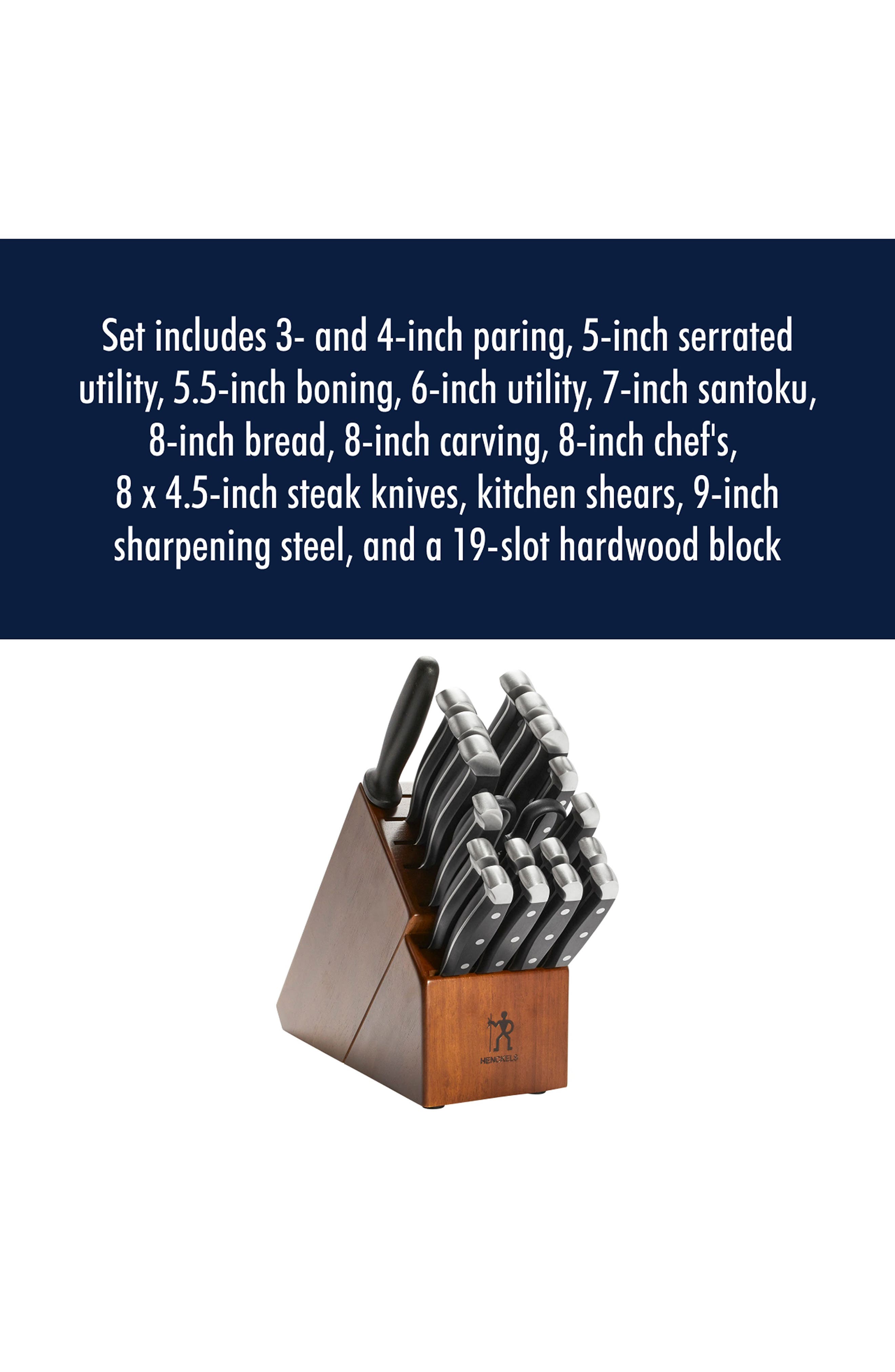 HENCKELS CUTLERY Statement 20-Piece Self-Sharpening Knife Block Set