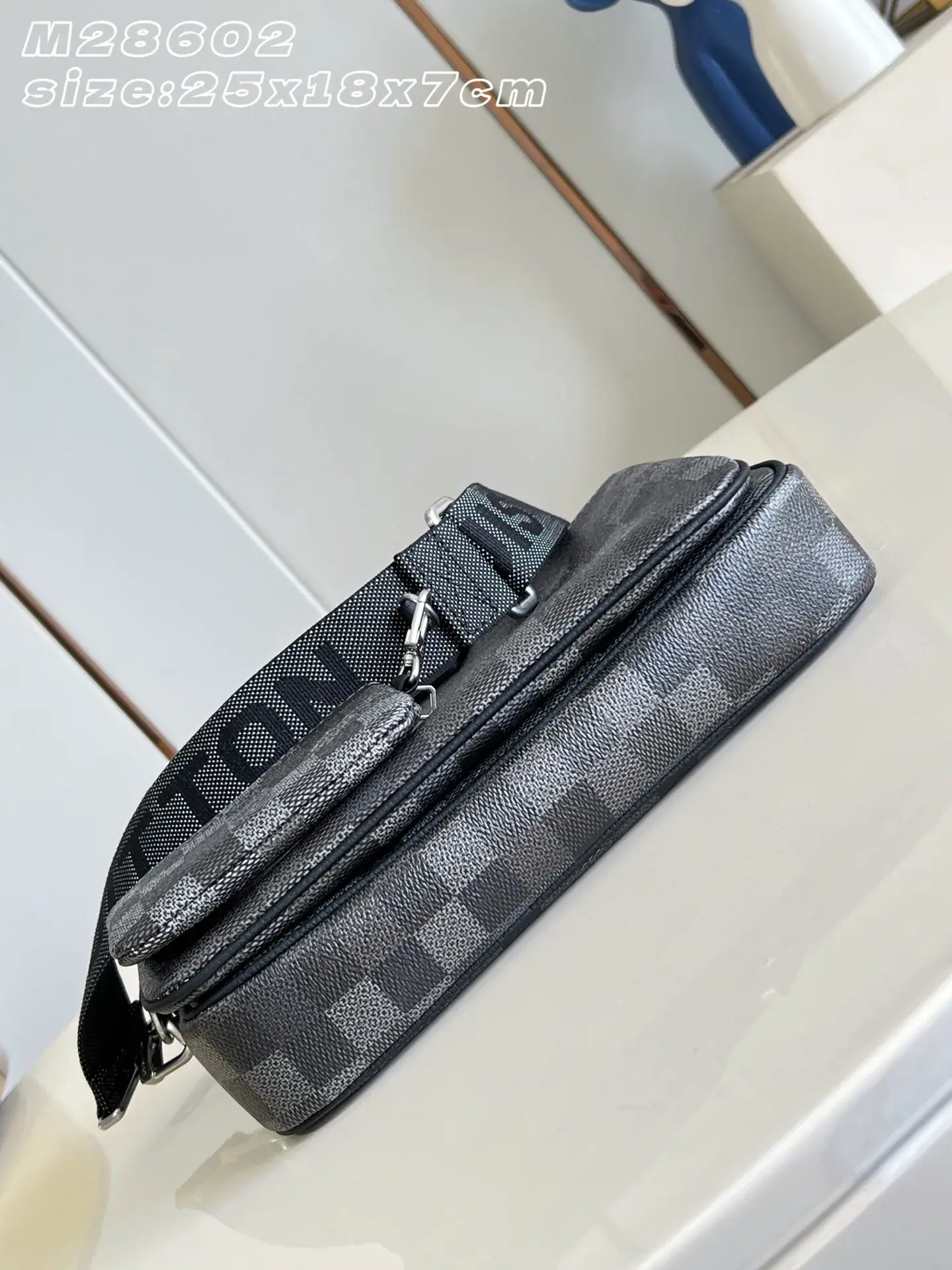 Louis Vuitton Grey Damier Canvas Crossbody Bag product photo from LabelPicks