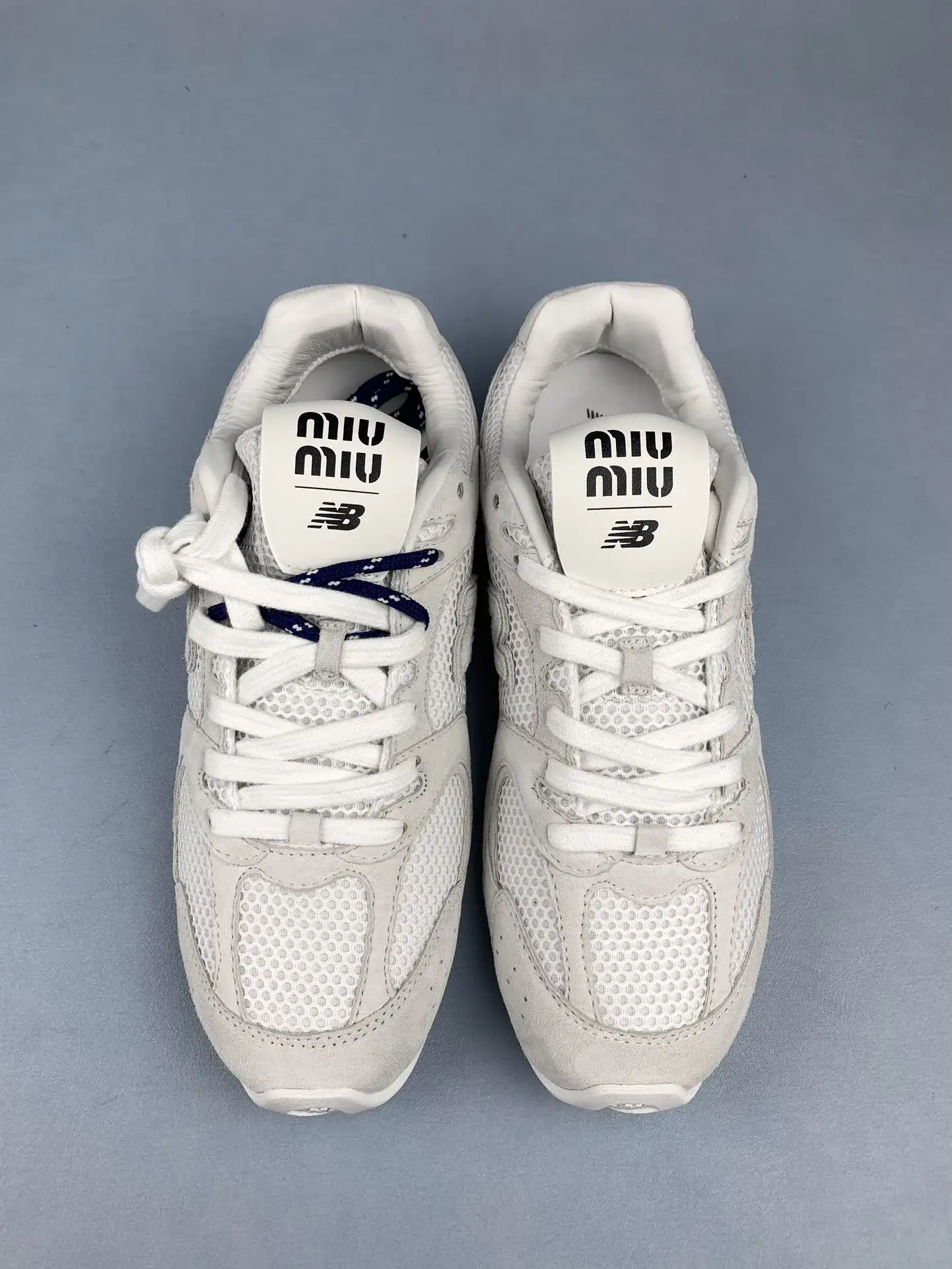 New Balance X Miu Miu 530 suede and mesh sneakers product photo from LabelPicks